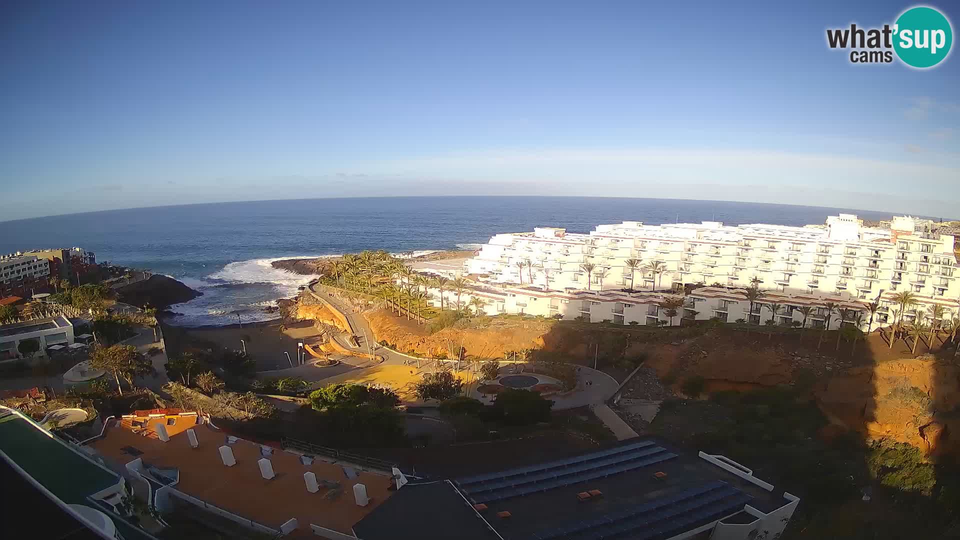Spletna kamera v živo Las Galgas plaža – Playa Paraiso – otok La Gomera – Costa Adeje – Tenerife
