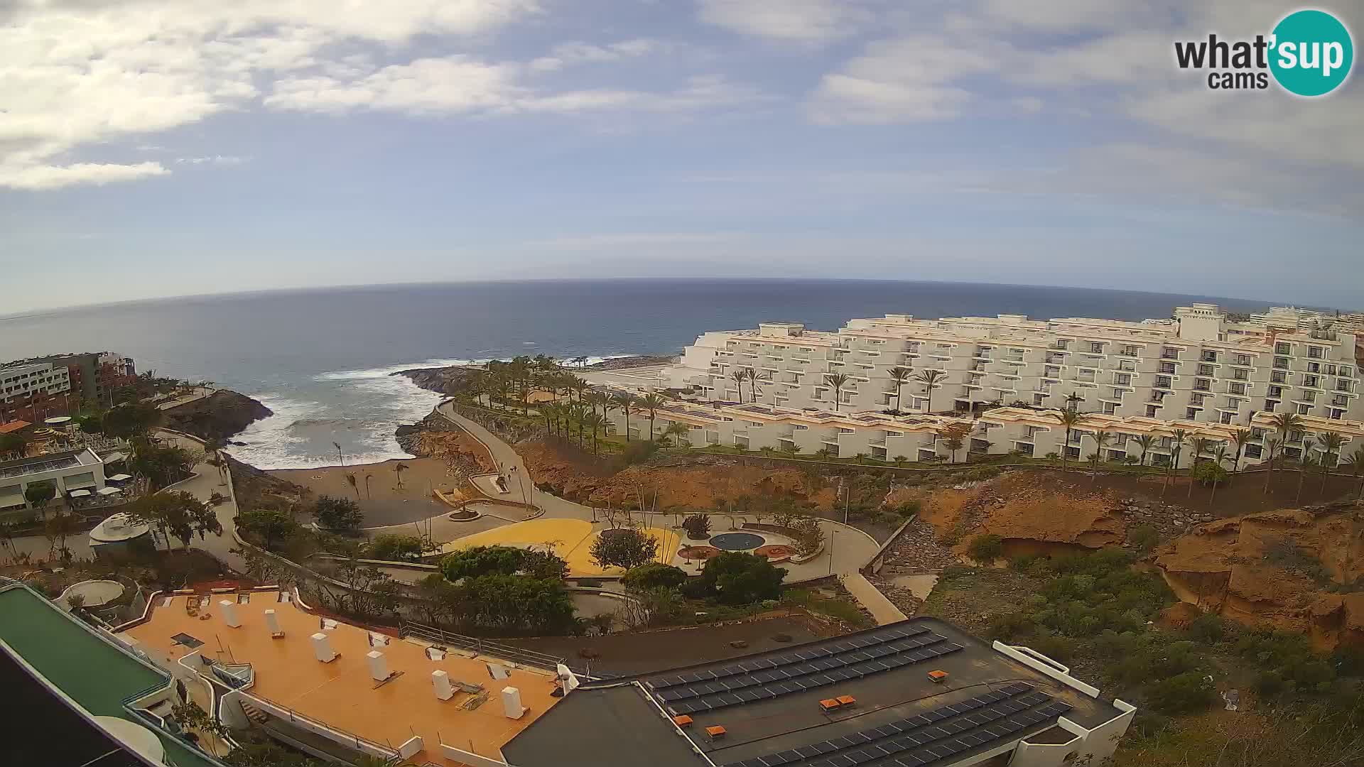 Live webcam Playa de Las Galgas – Playa Paraiso – La Gomera island – Adeje – Tenerife
