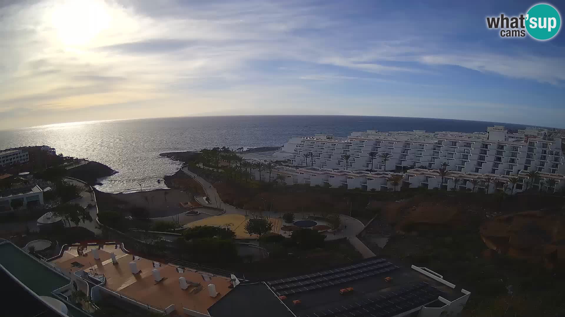 Live webcam Playa de Las Galgas – Playa Paraiso – La Gomera island – Adeje – Tenerife