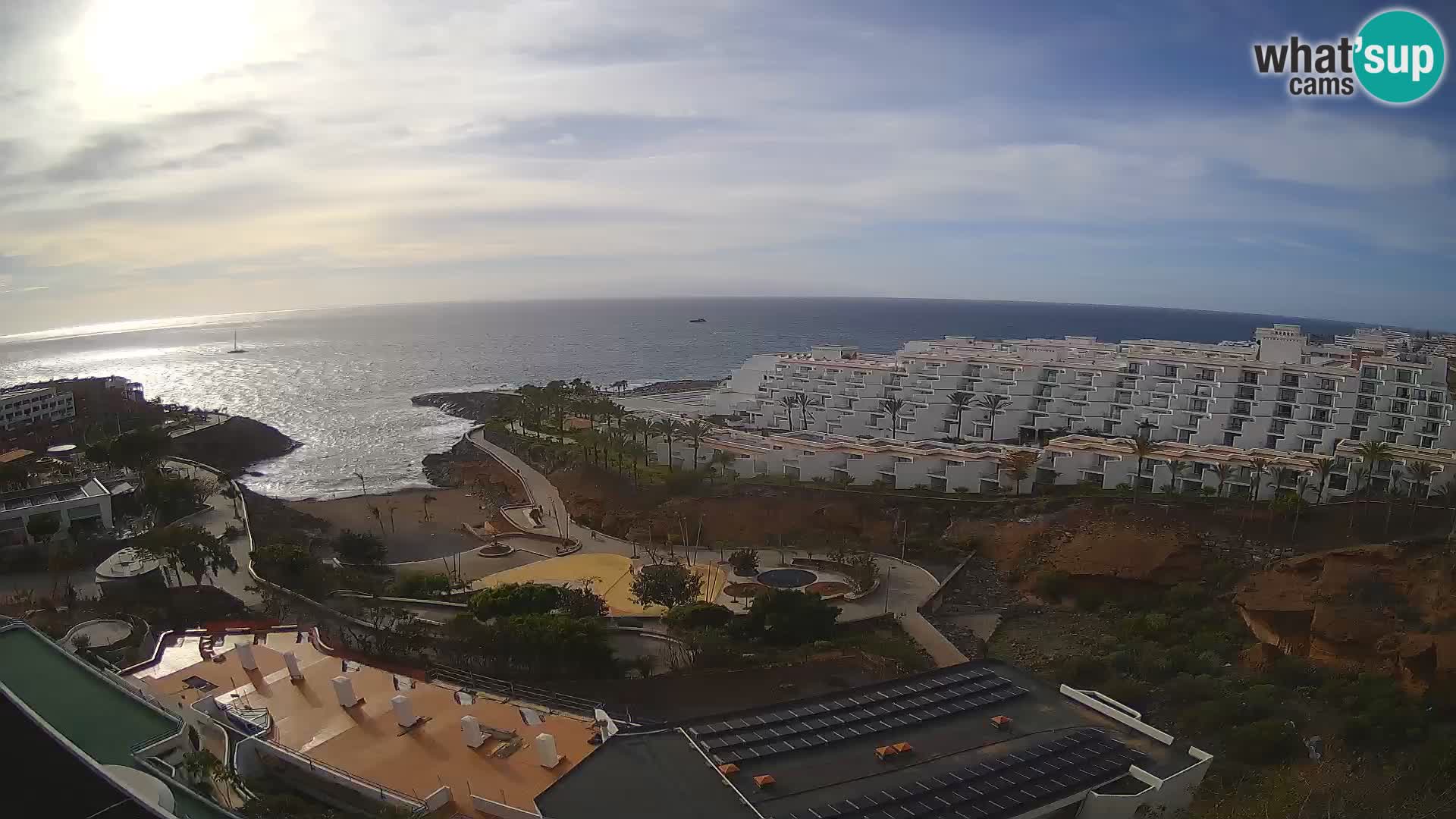 Spletna kamera v živo Las Galgas plaža – Playa Paraiso – otok La Gomera – Costa Adeje – Tenerife