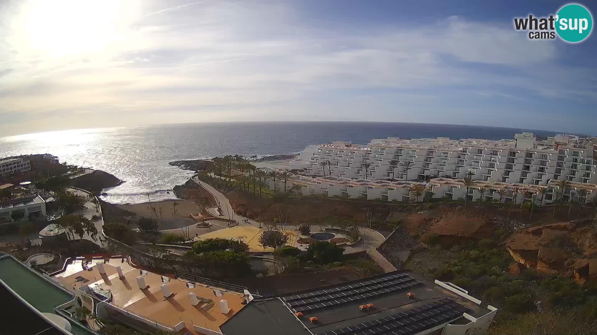 Live webcam Playa de Las Galgas – Playa Paraiso – La Gomera island – Adeje – Tenerife