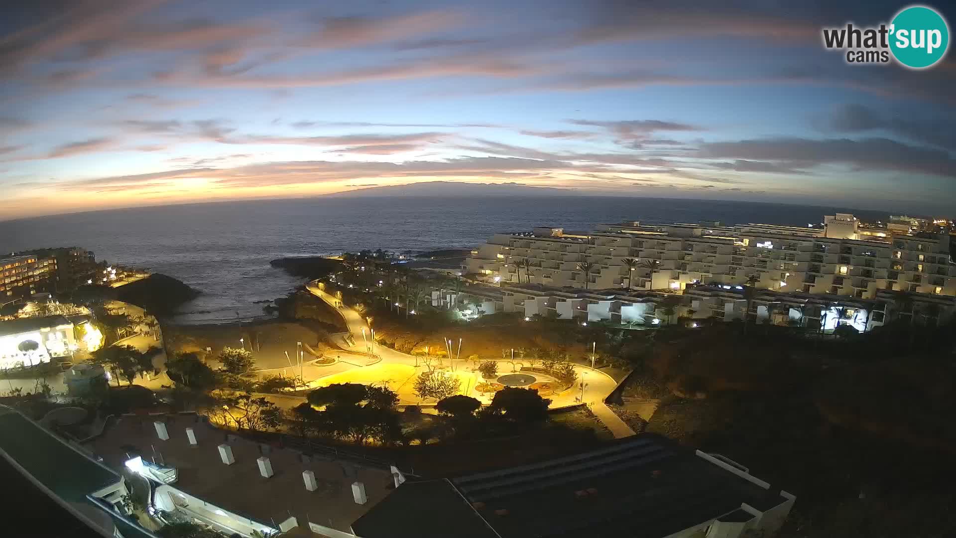 Live webcam Playa de Las Galgas – Playa Paraiso – La Gomera island – Adeje – Tenerife
