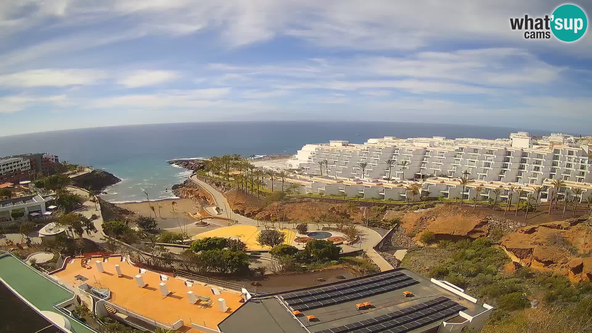 Live webcam Playa de Las Galgas – Playa Paraiso – La Gomera island – Adeje – Tenerife