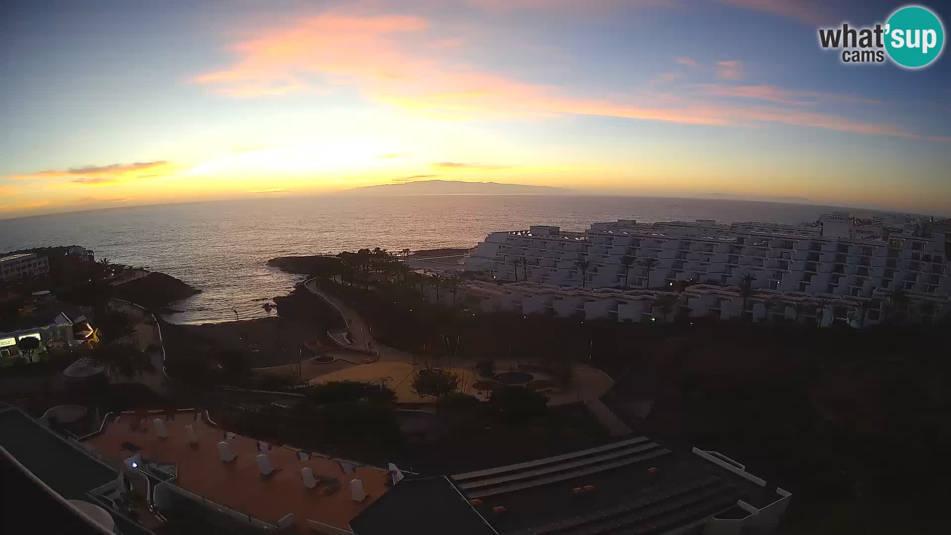 Spletna kamera v živo Las Galgas plaža – Playa Paraiso – otok La Gomera – Costa Adeje – Tenerife