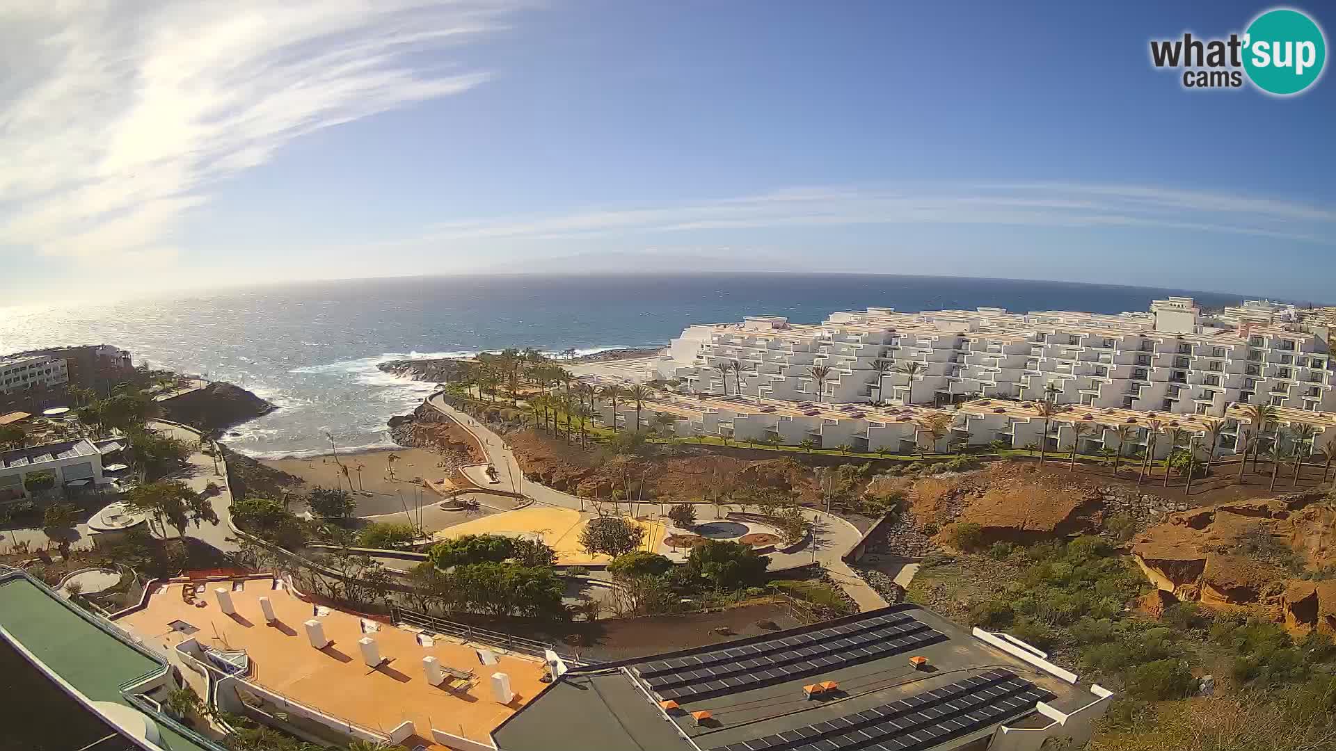Live webcam Playa de Las Galgas – Playa Paraiso – La Gomera island – Adeje – Tenerife