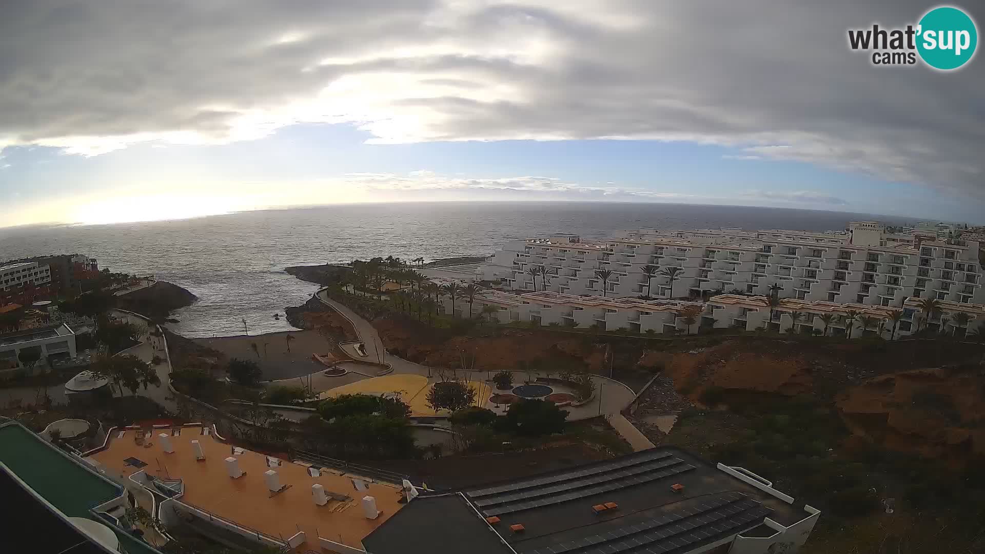 Live webcam Playa de Las Galgas – Playa Paraiso – La Gomera island – Adeje – Tenerife