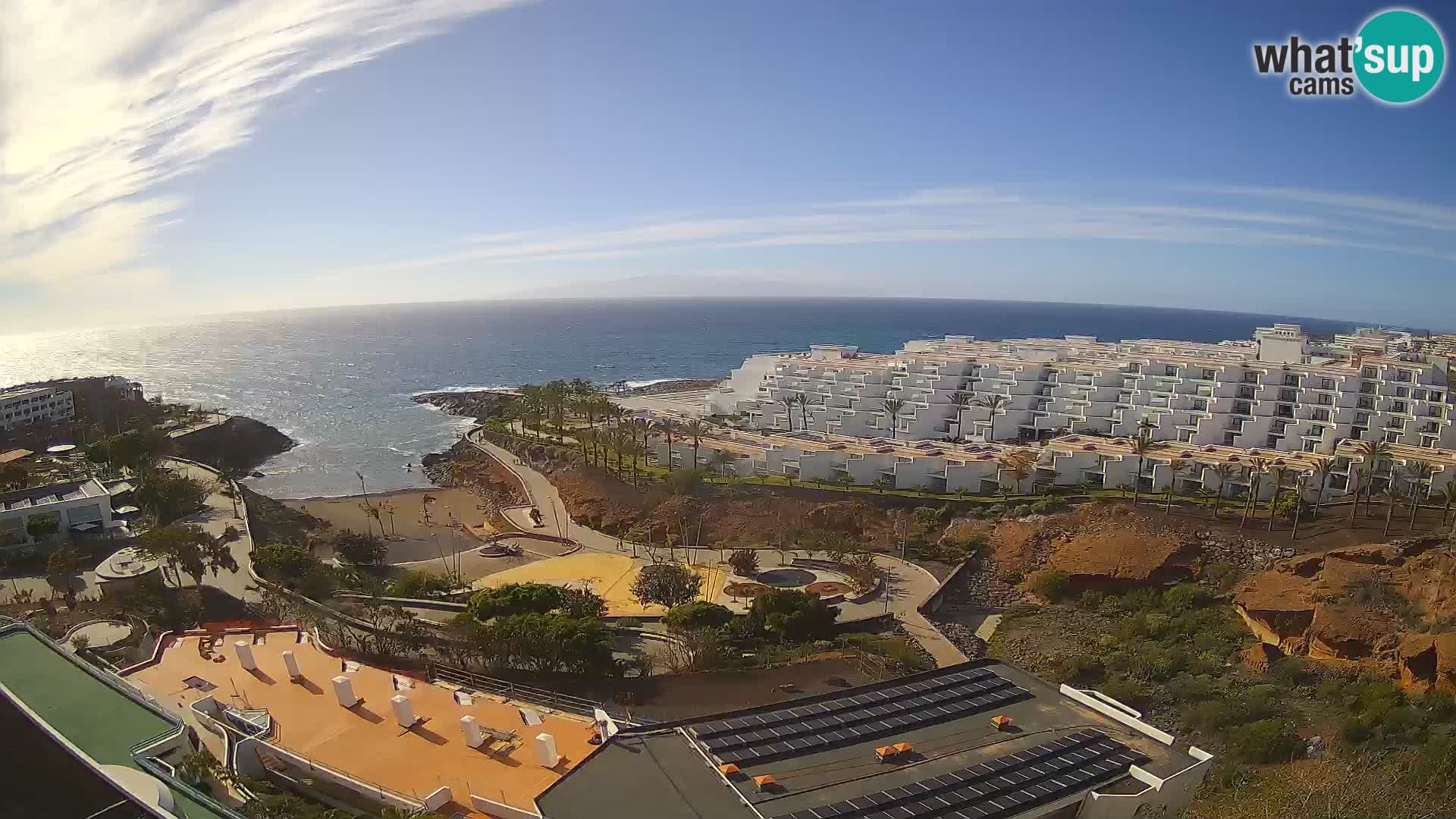 Live webcam Playa de Las Galgas – Playa Paraiso – La Gomera island – Adeje – Tenerife