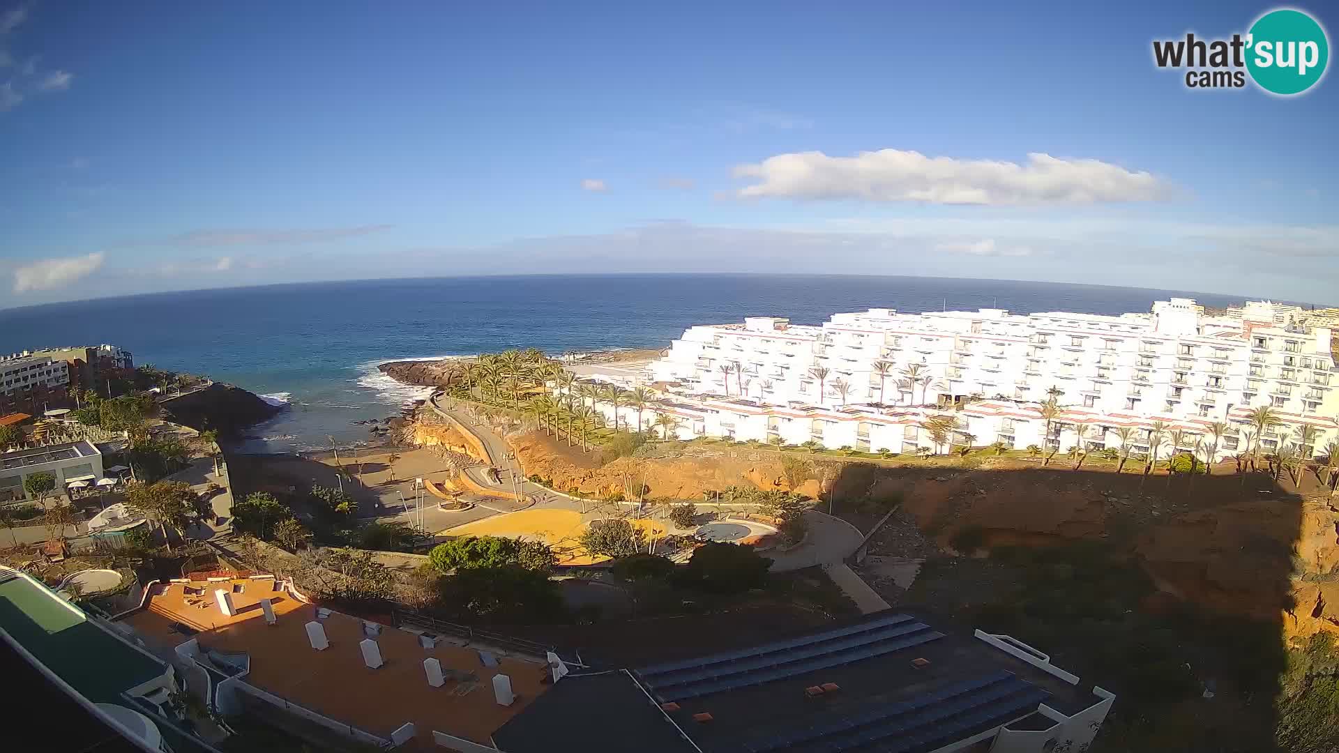 Live webcam Playa de Las Galgas – Playa Paraiso – La Gomera island – Adeje – Tenerife
