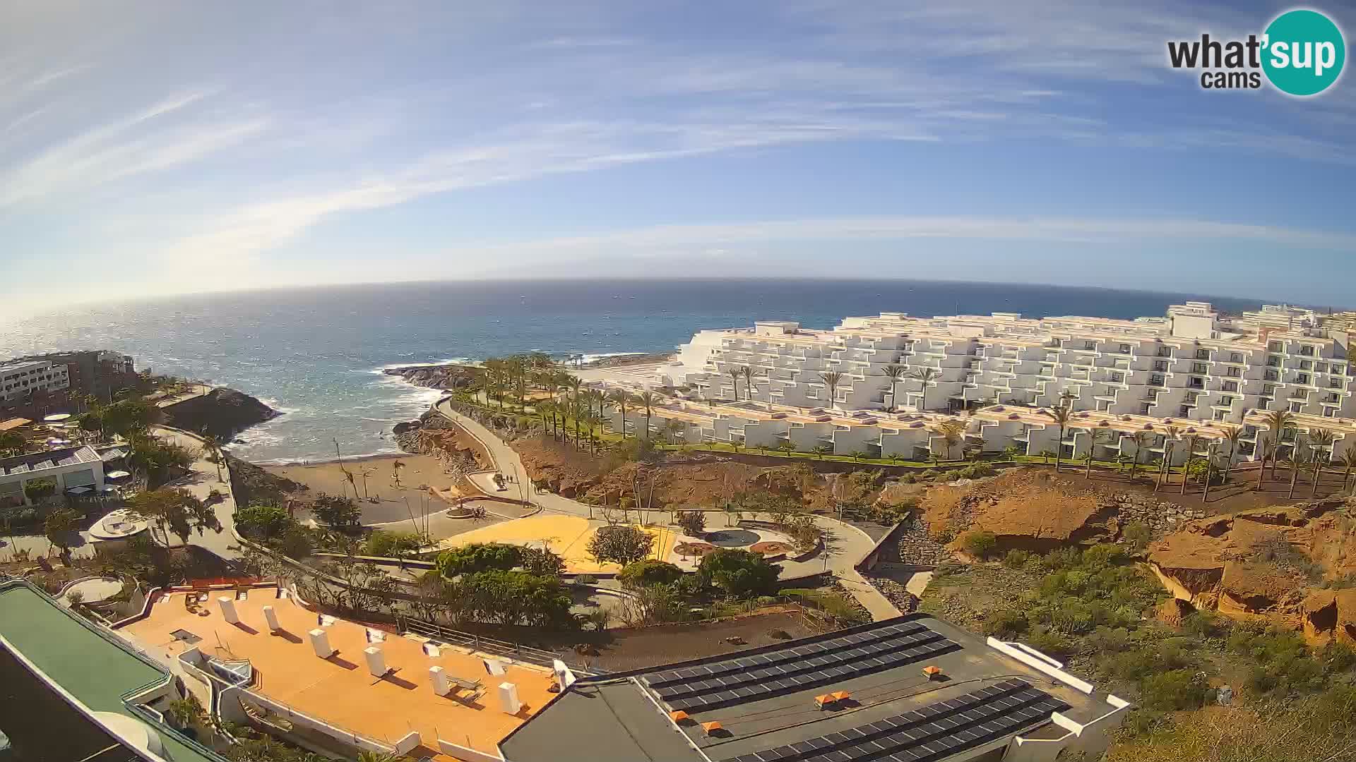 Live webcam Playa de Las Galgas – Playa Paraiso – La Gomera island – Adeje – Tenerife