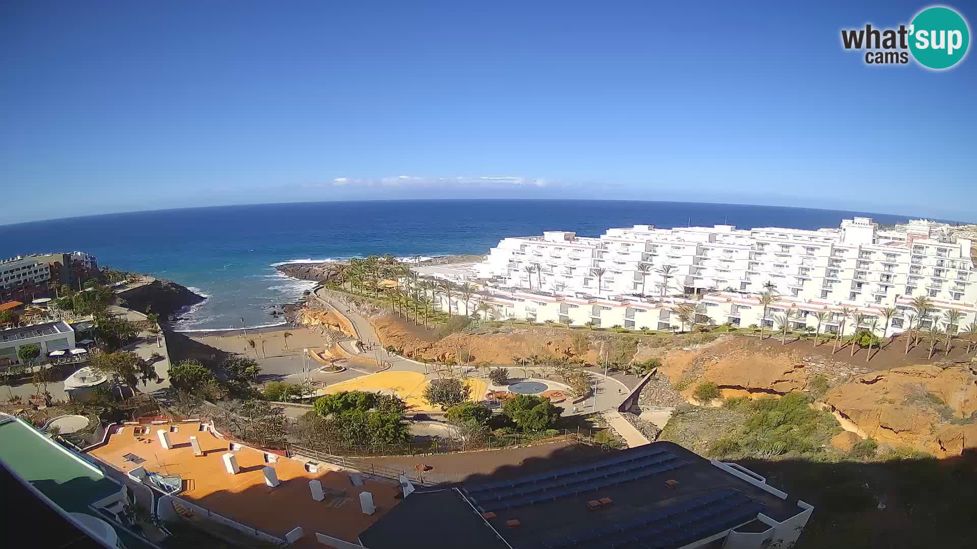 Live webcam Playa de Las Galgas – Playa Paraiso – La Gomera island – Adeje – Tenerife