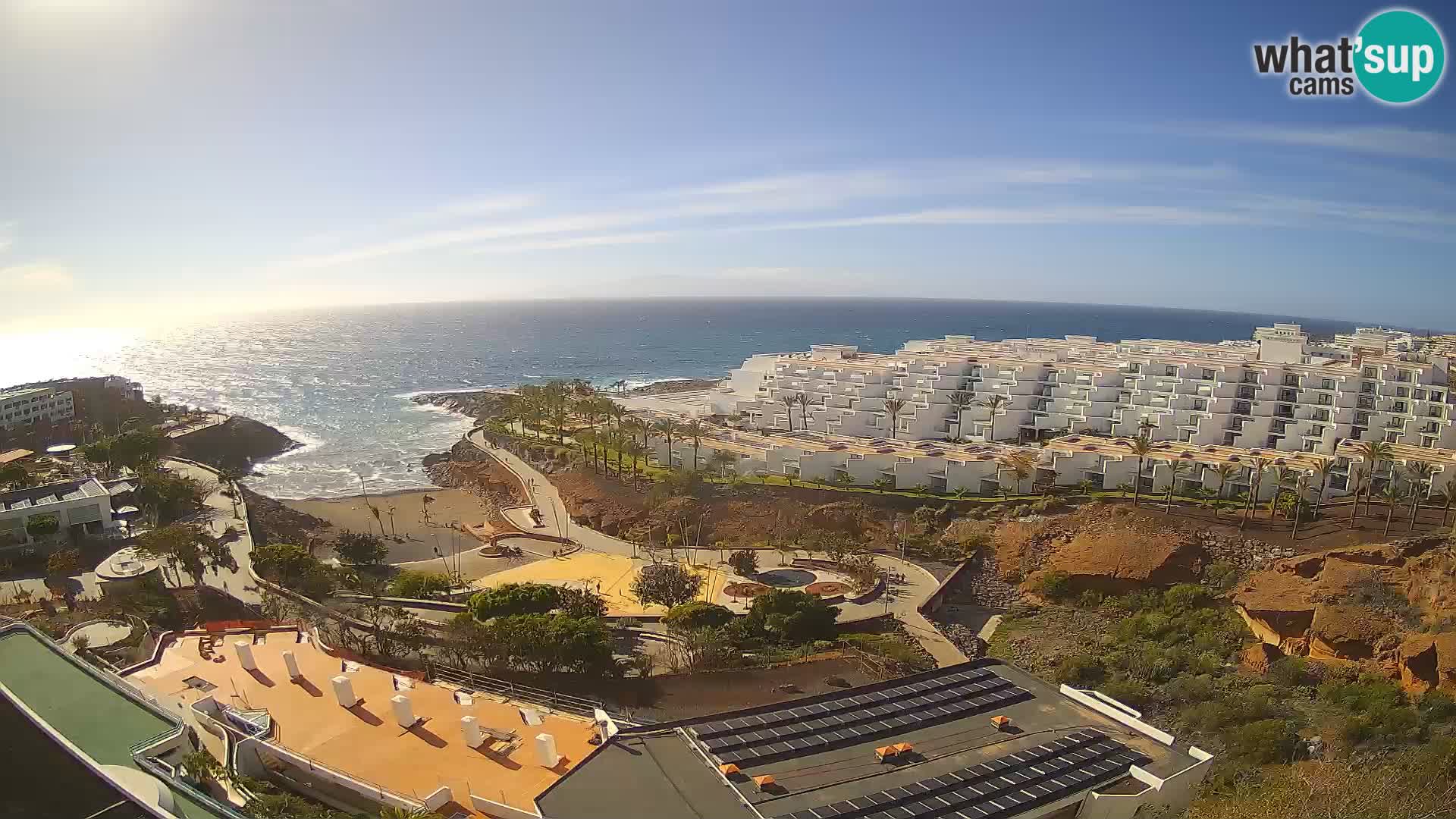 Live webcam Playa de Las Galgas – Playa Paraiso – La Gomera island – Adeje – Tenerife