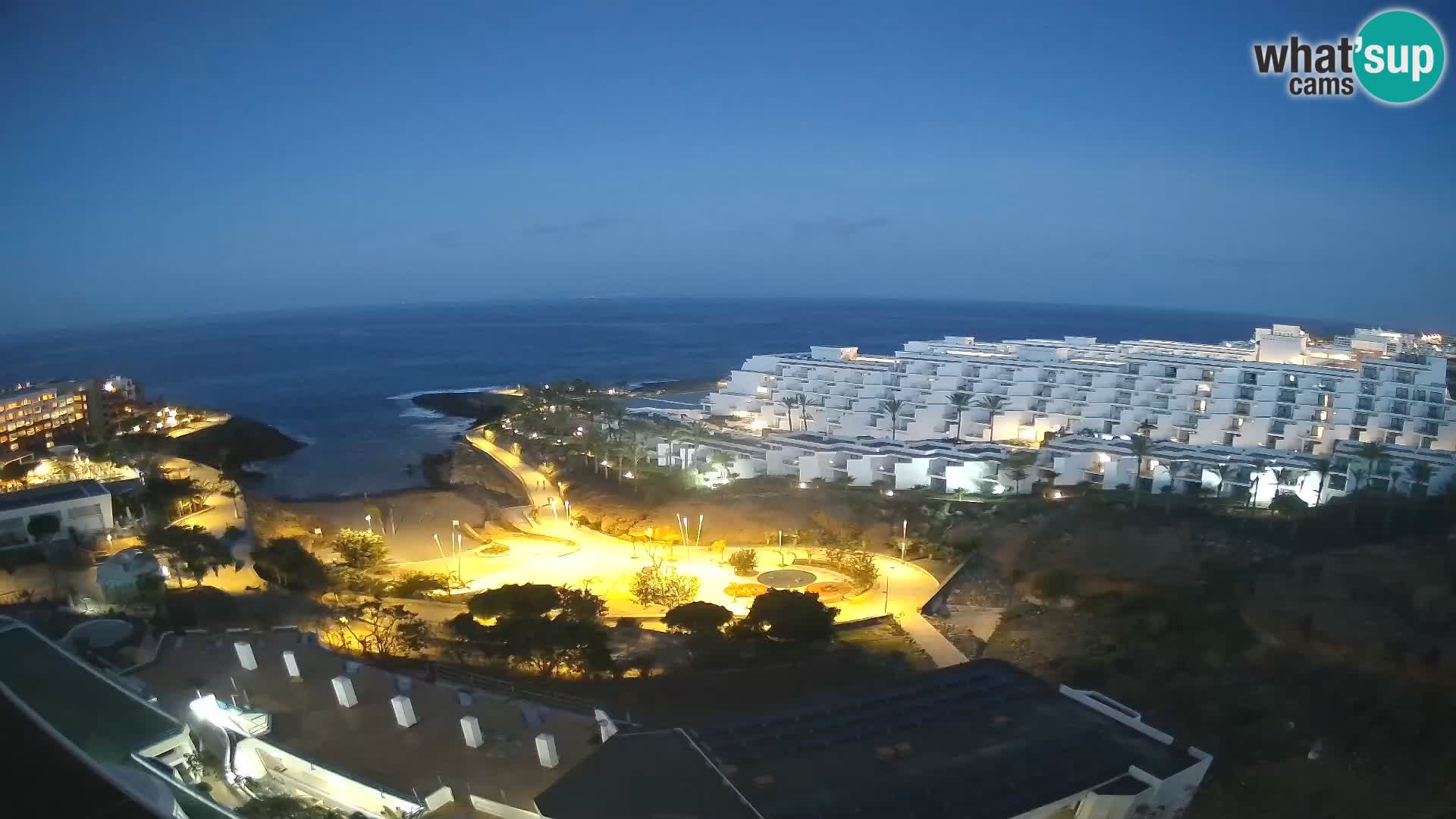 Live webcam Playa de Las Galgas – Playa Paraiso – La Gomera island – Adeje – Tenerife