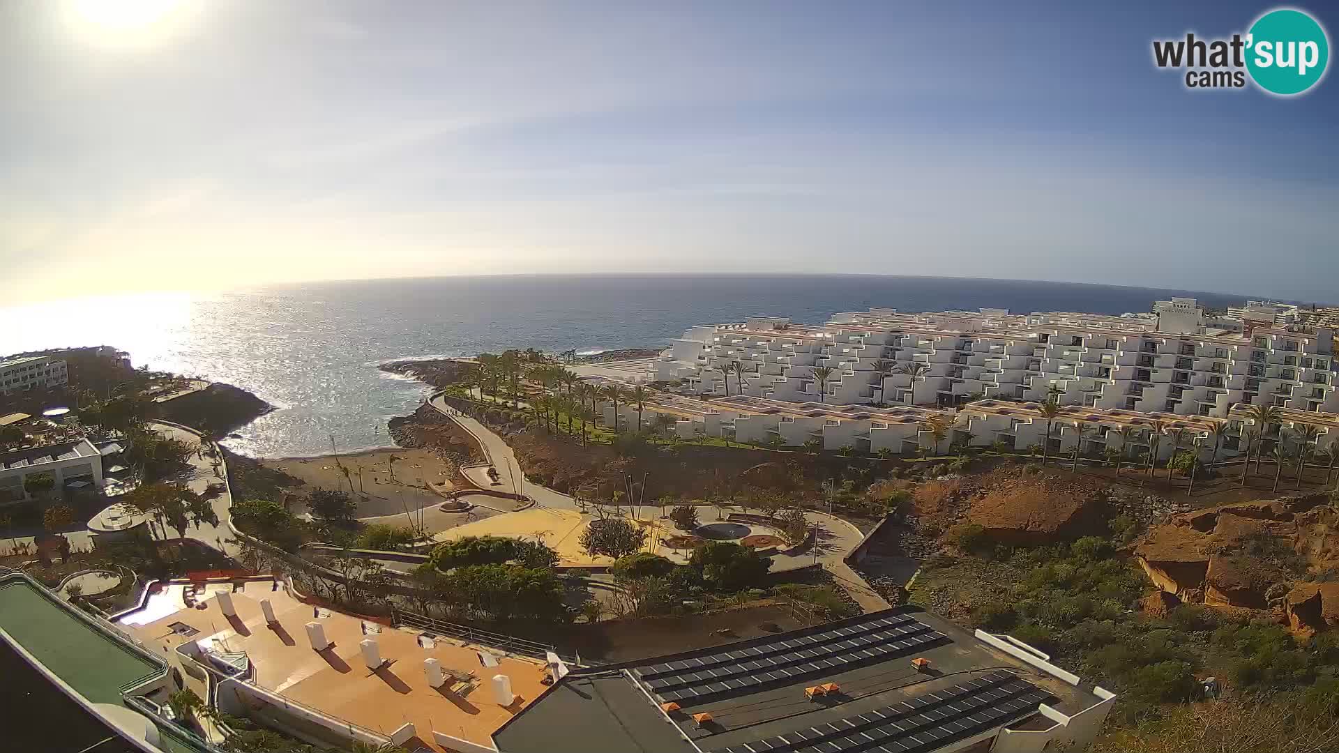 Live webcam Playa de Las Galgas – Playa Paraiso – La Gomera island – Adeje – Tenerife