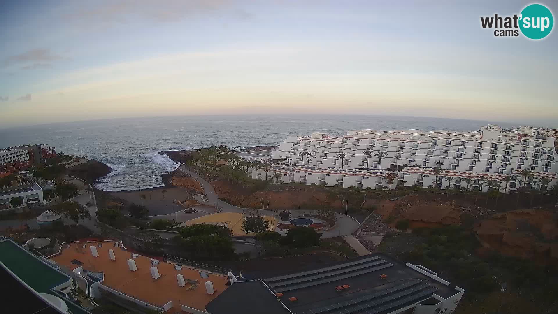 Spletna kamera v živo Las Galgas plaža – Playa Paraiso – otok La Gomera – Costa Adeje – Tenerife