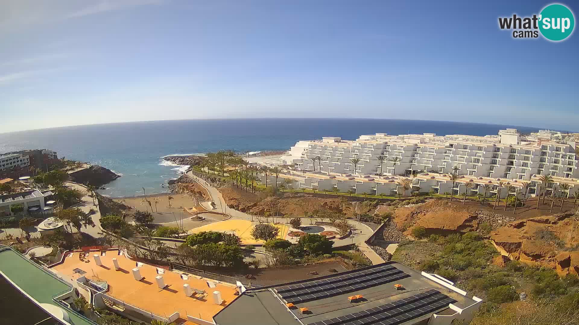 Live webcam Playa de Las Galgas – Playa Paraiso – La Gomera island – Adeje – Tenerife