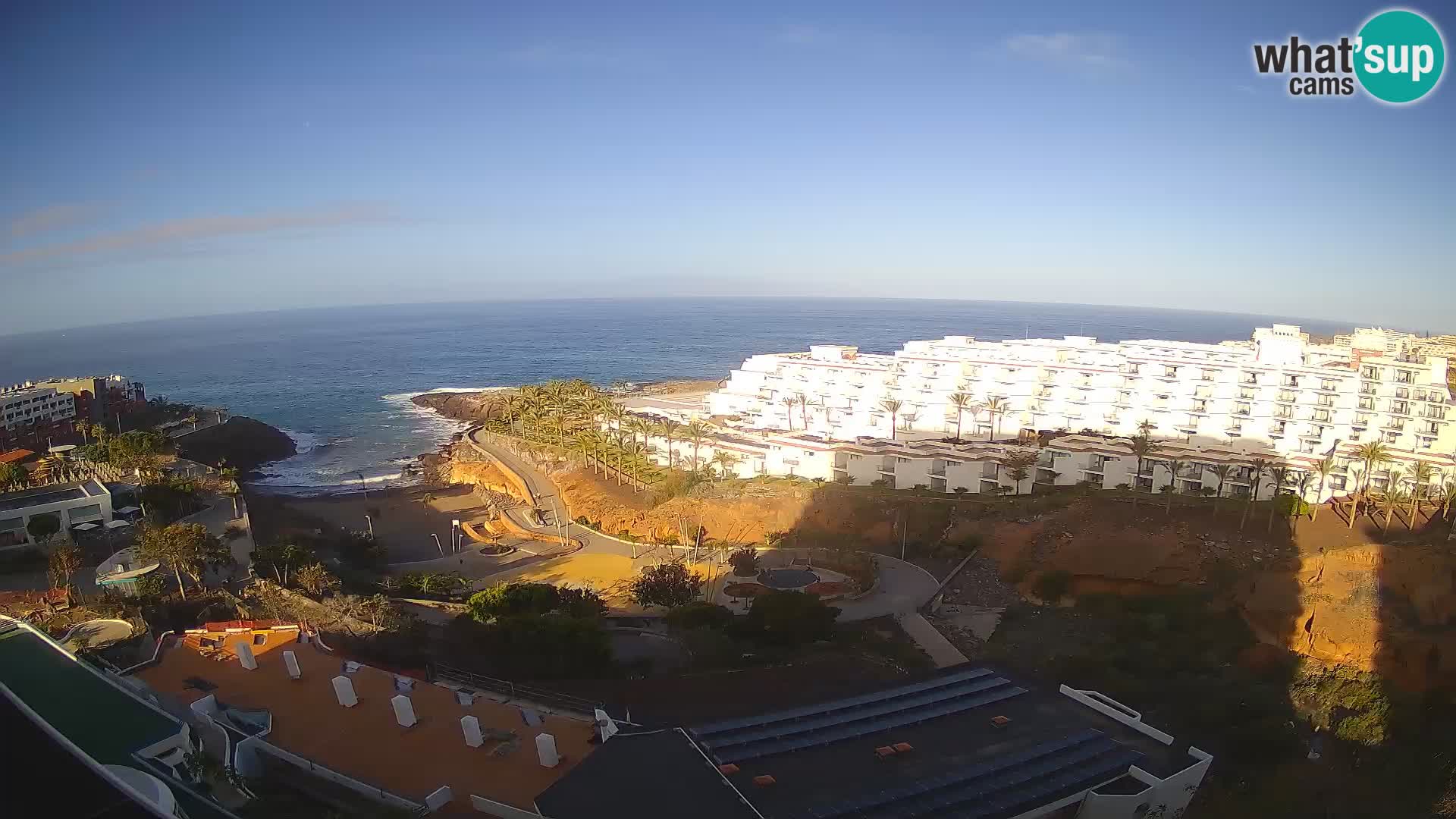 Live webcam Playa de Las Galgas – Playa Paraiso – La Gomera island – Adeje – Tenerife