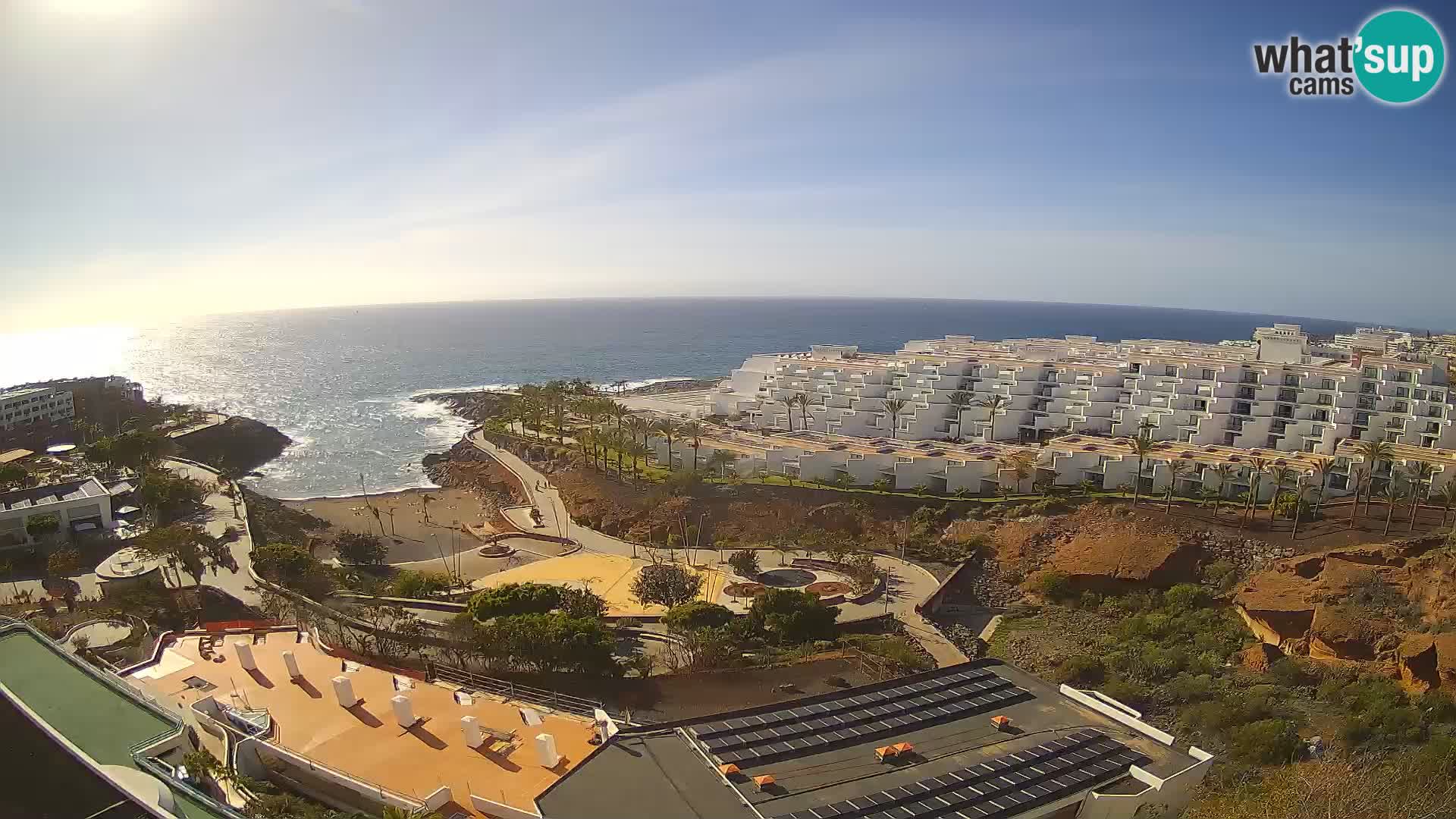 Live webcam Playa de Las Galgas – Playa Paraiso – La Gomera island – Adeje – Tenerife