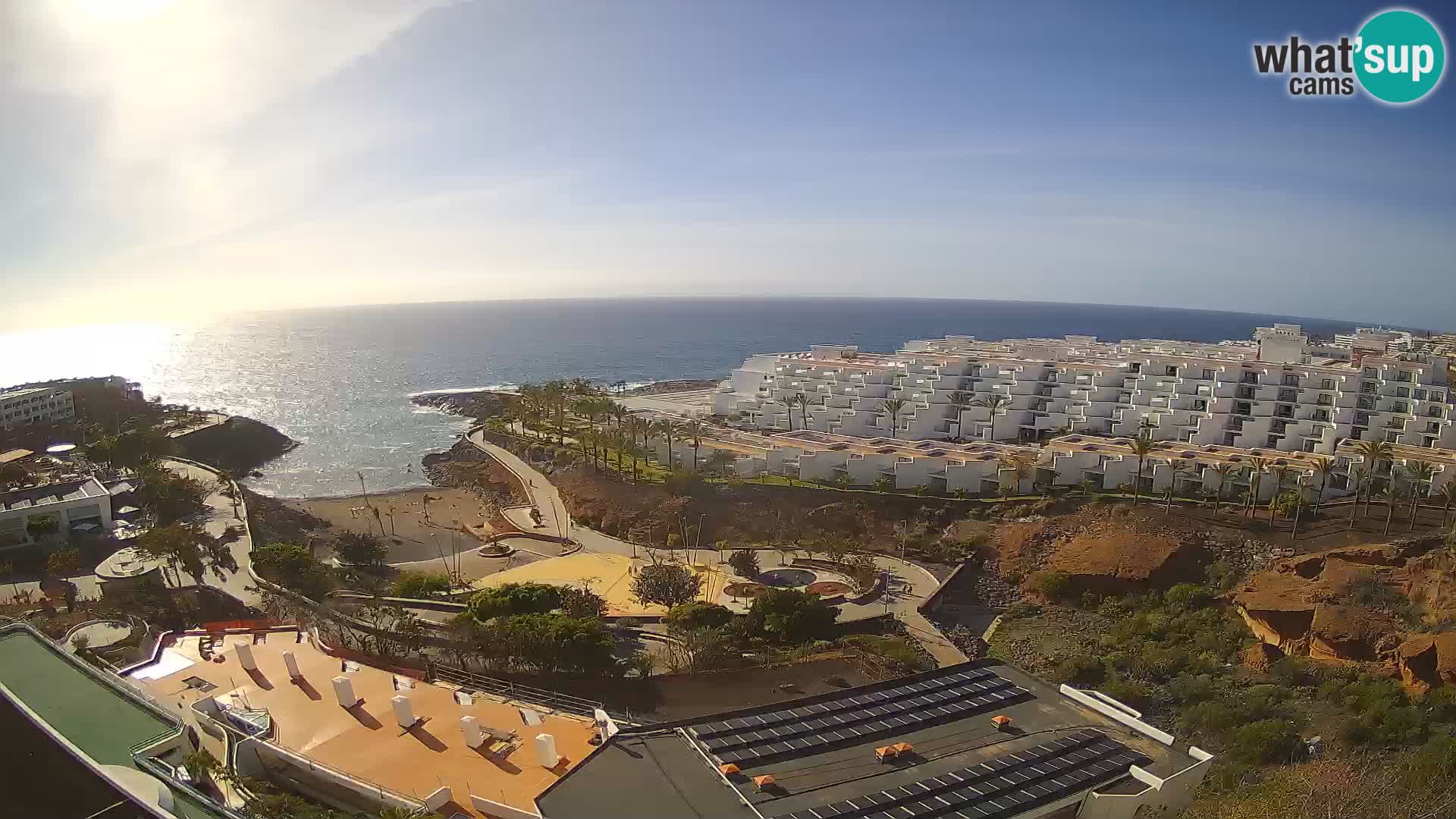 Spletna kamera v živo Las Galgas plaža – Playa Paraiso – otok La Gomera – Costa Adeje – Tenerife