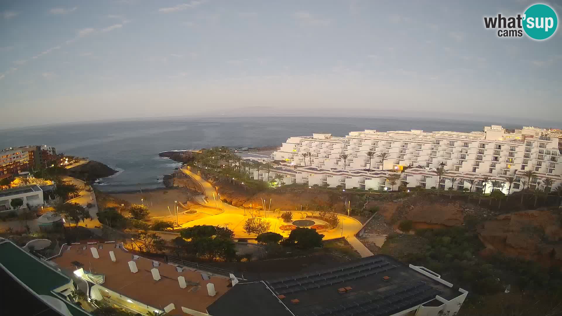 Spletna kamera v živo Las Galgas plaža – Playa Paraiso – otok La Gomera – Costa Adeje – Tenerife