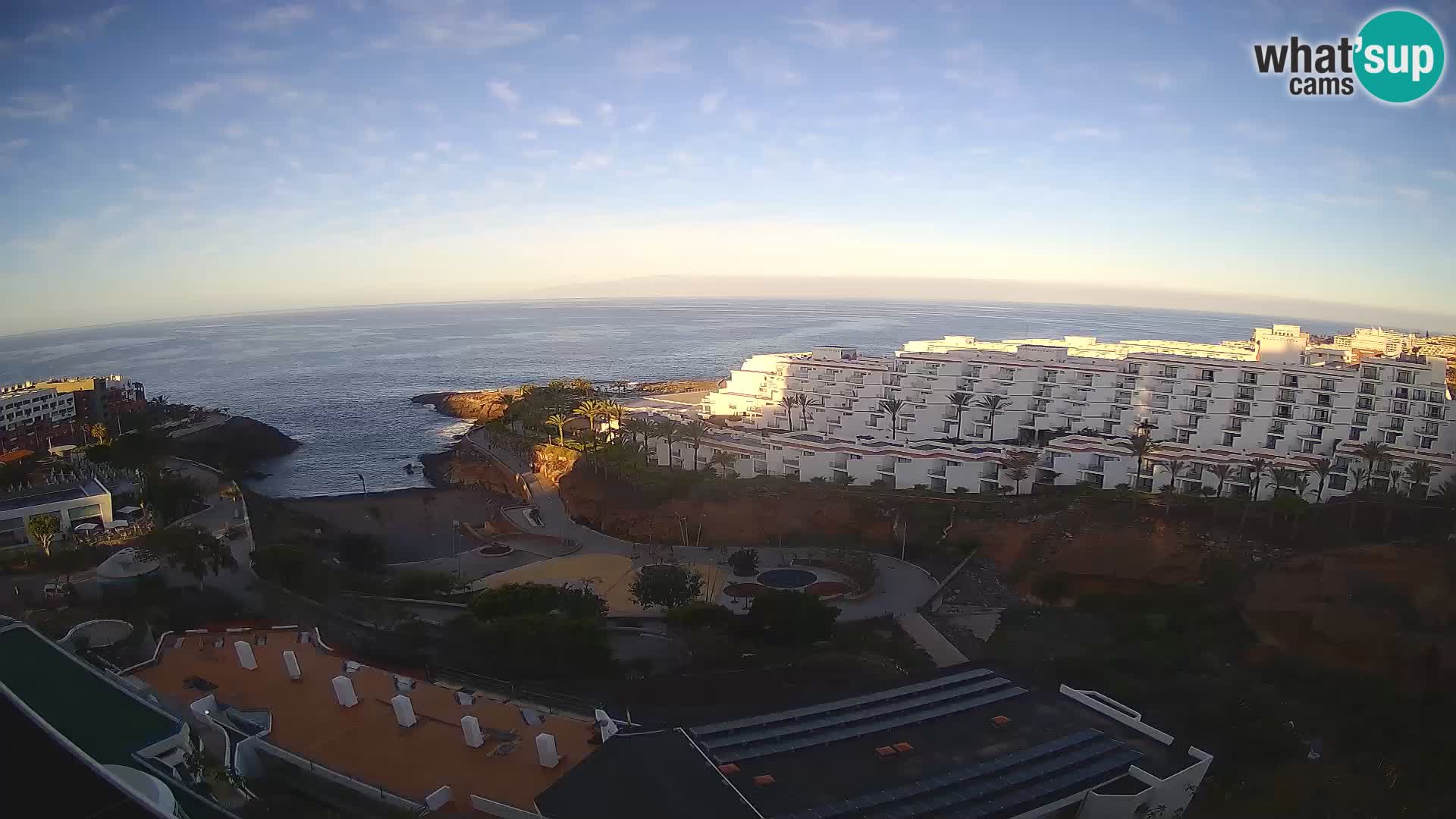 Spletna kamera v živo Las Galgas plaža – Playa Paraiso – otok La Gomera – Costa Adeje – Tenerife