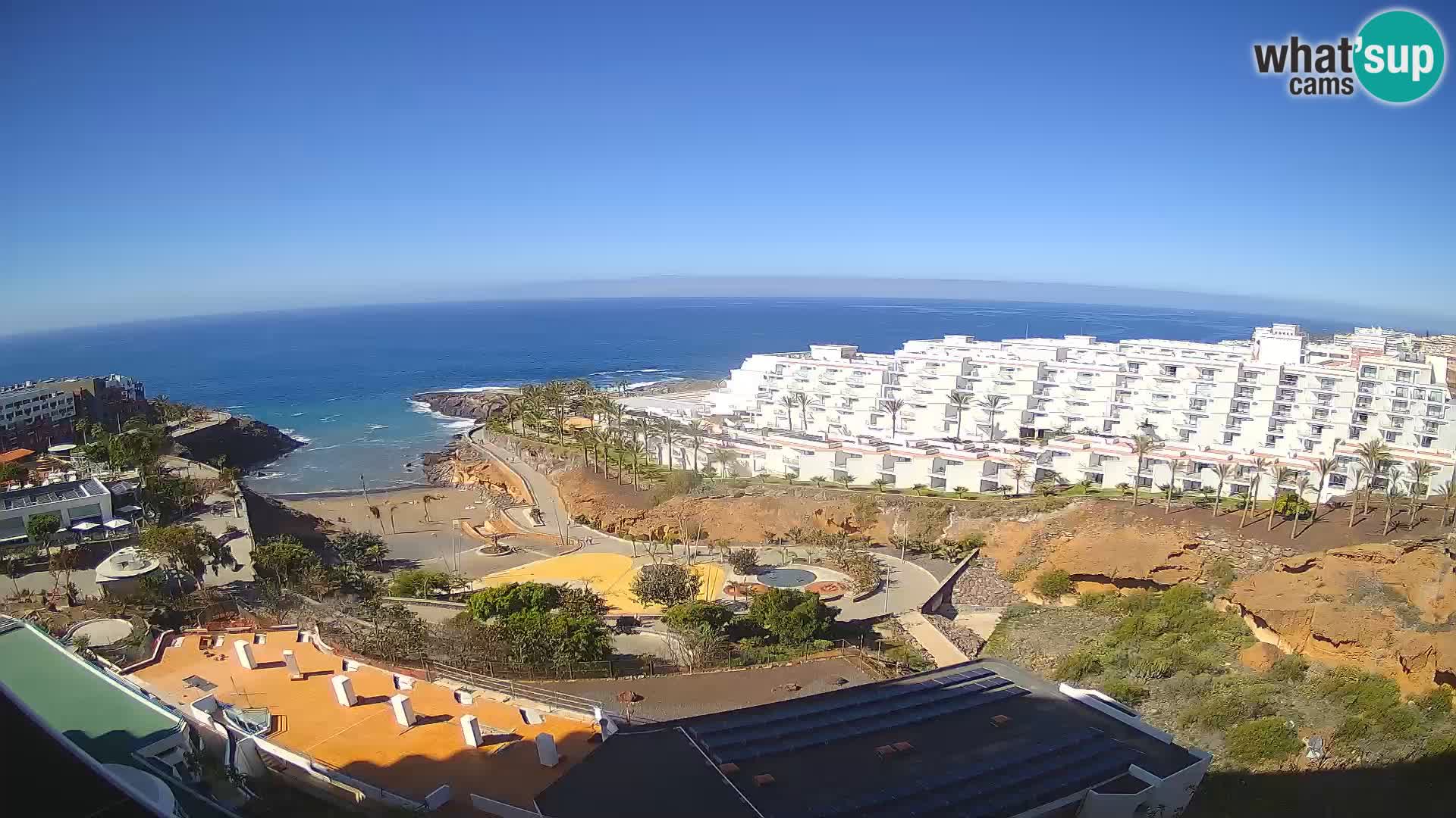Live-Webcam Las Galgas Strand – Playa Paraiso – Insel La Gomera – Costa Adeje – Teneriffa