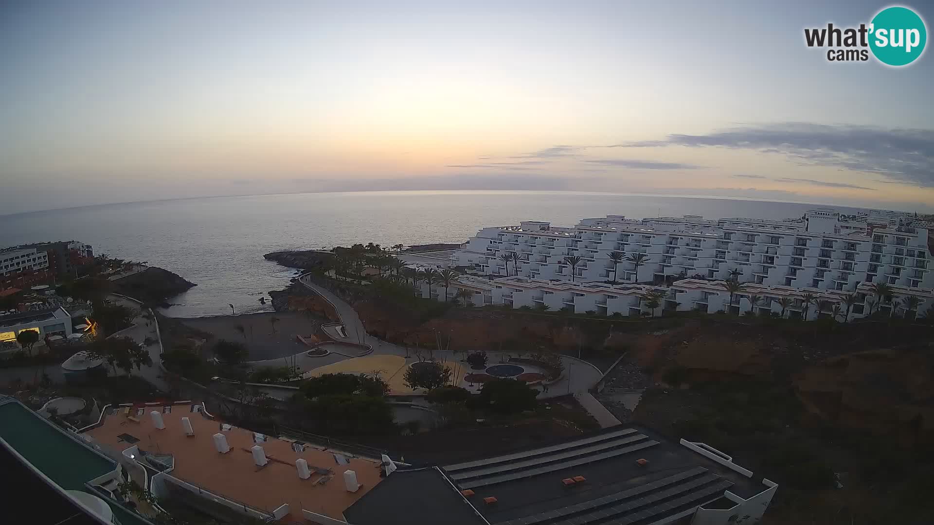 Live webcam Playa de Las Galgas – Playa Paraiso – La Gomera island – Adeje – Tenerife