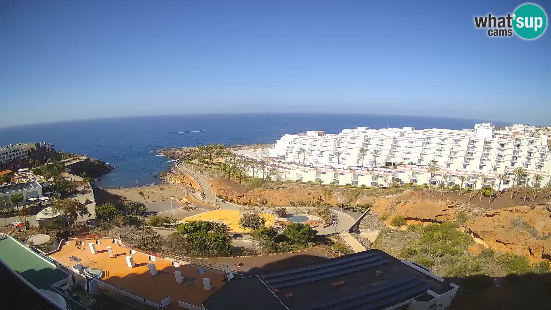 Spletna kamera v živo Las Galgas plaža – Playa Paraiso – otok La Gomera – Costa Adeje – Tenerife