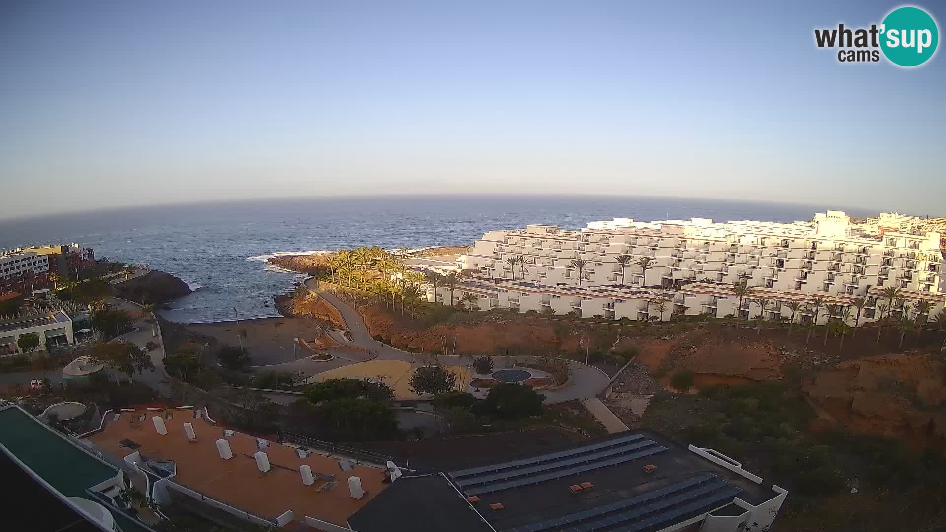 Live webcam Playa de Las Galgas – Playa Paraiso – La Gomera island – Adeje – Tenerife