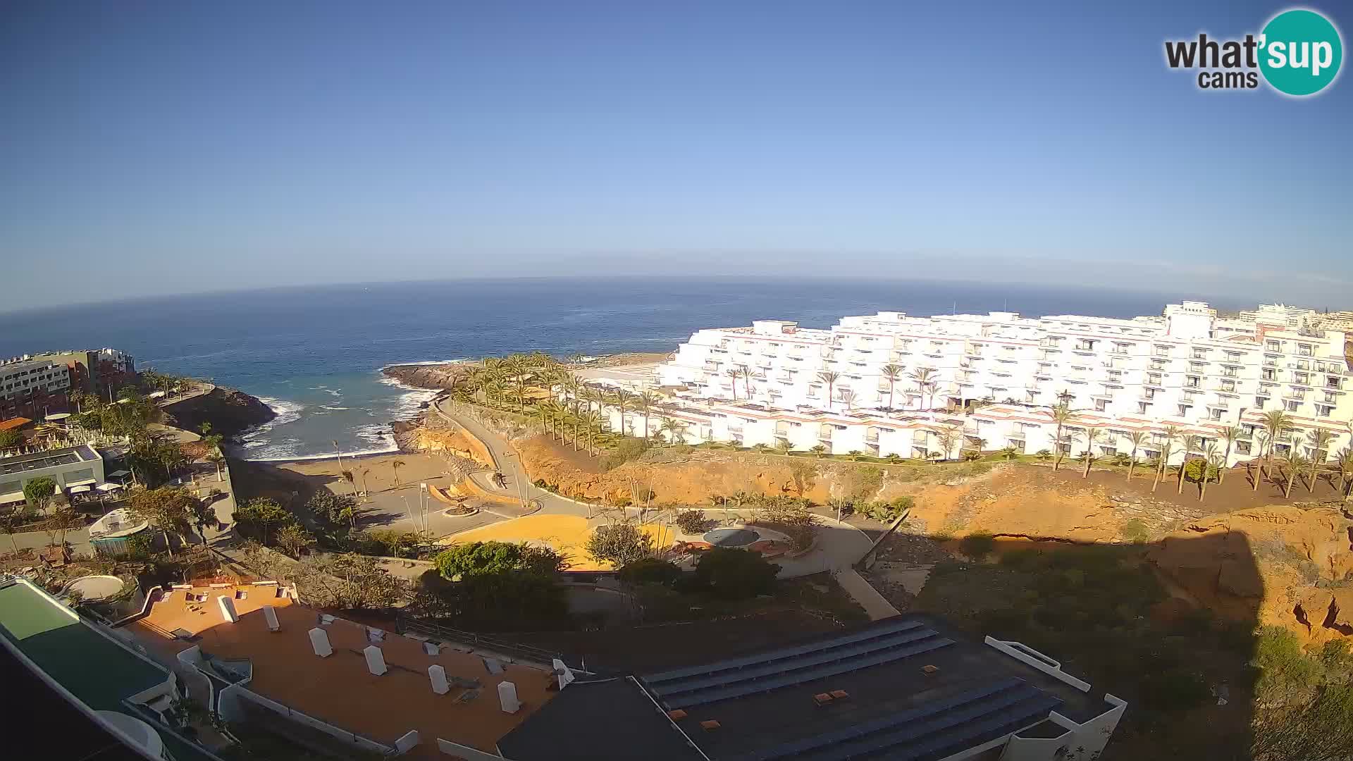 Live webcam Playa de Las Galgas – Playa Paraiso – La Gomera island – Adeje – Tenerife