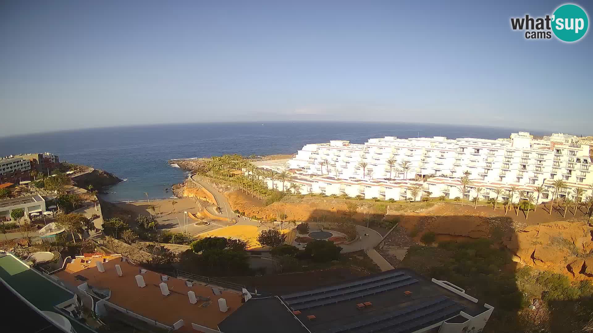 Live webcam Playa de Las Galgas – Playa Paraiso – La Gomera island – Adeje – Tenerife