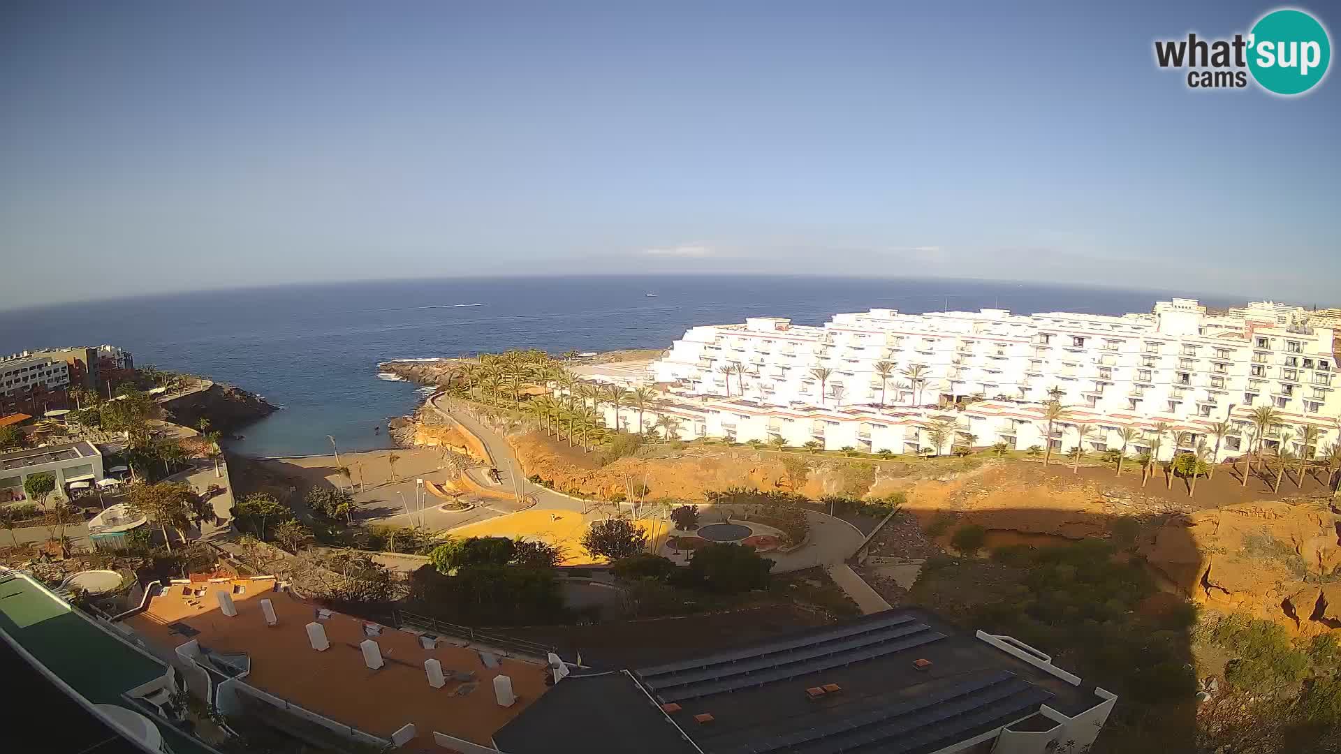 Spletna kamera v živo Las Galgas plaža – Playa Paraiso – otok La Gomera – Costa Adeje – Tenerife