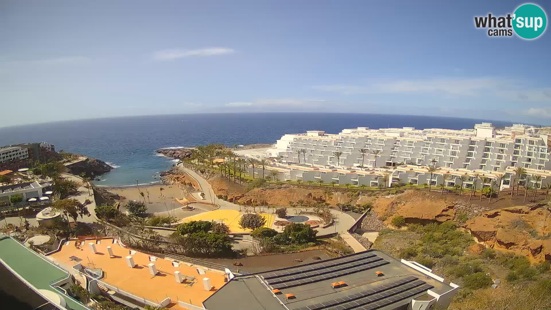 Live webcam Playa de Las Galgas – Playa Paraiso – La Gomera island – Adeje – Tenerife