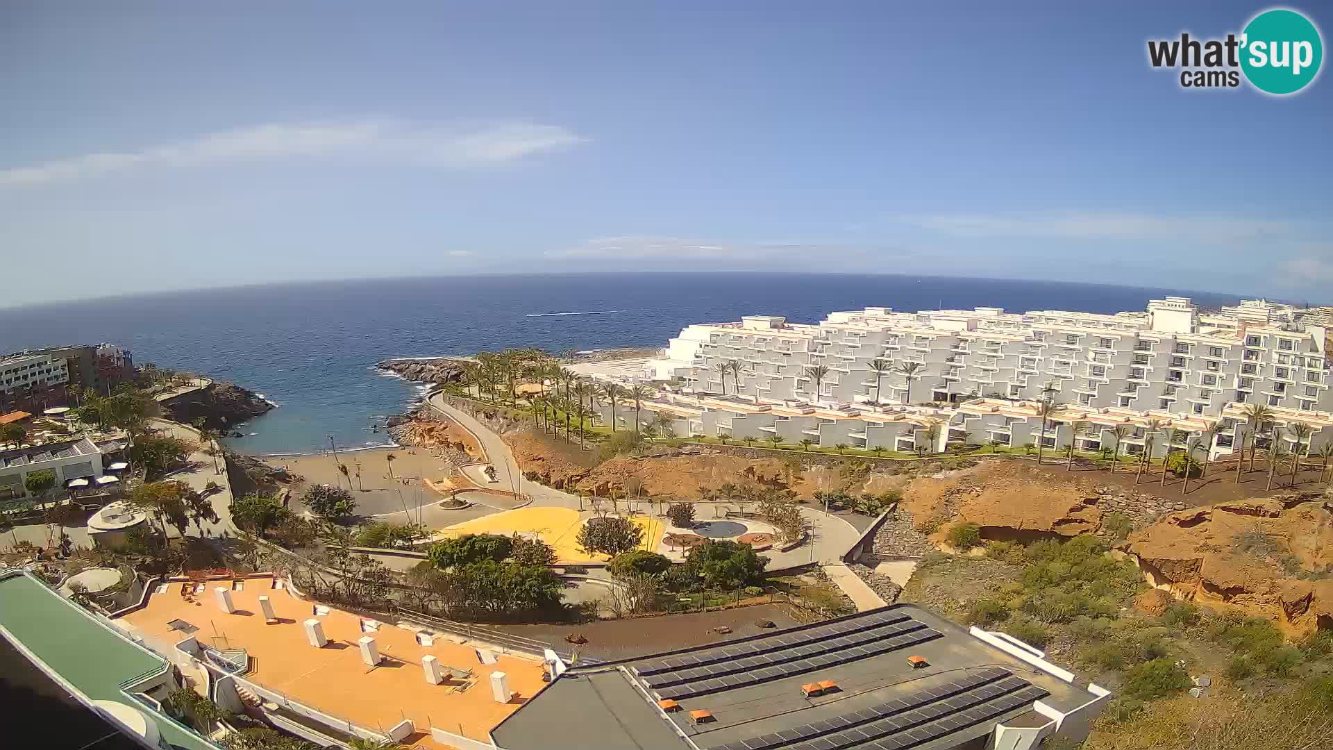 Live webcam Playa de Las Galgas – Playa Paraiso – La Gomera island – Adeje – Tenerife