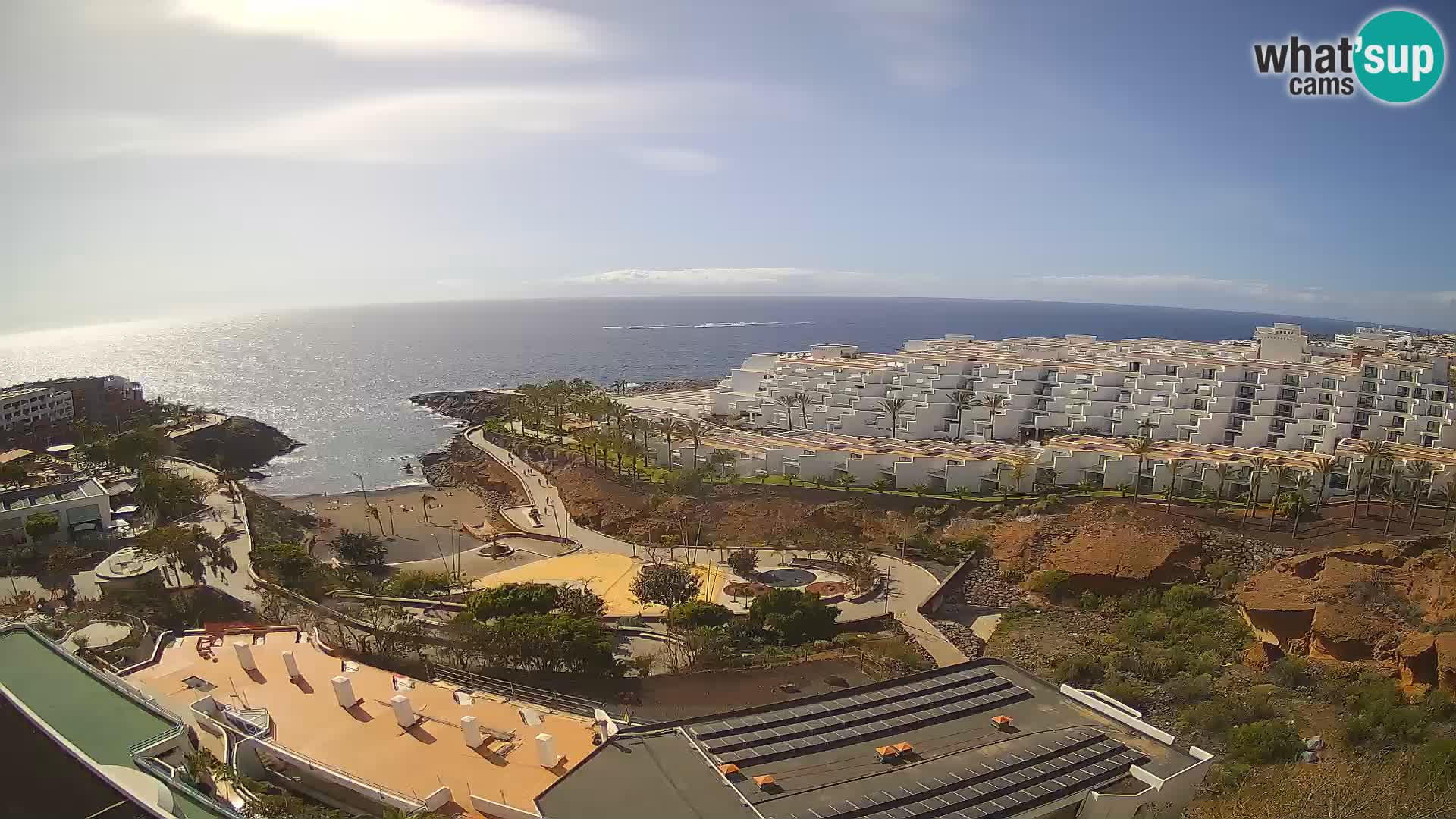 Live webcam Playa de Las Galgas – Playa Paraiso – La Gomera island – Adeje – Tenerife