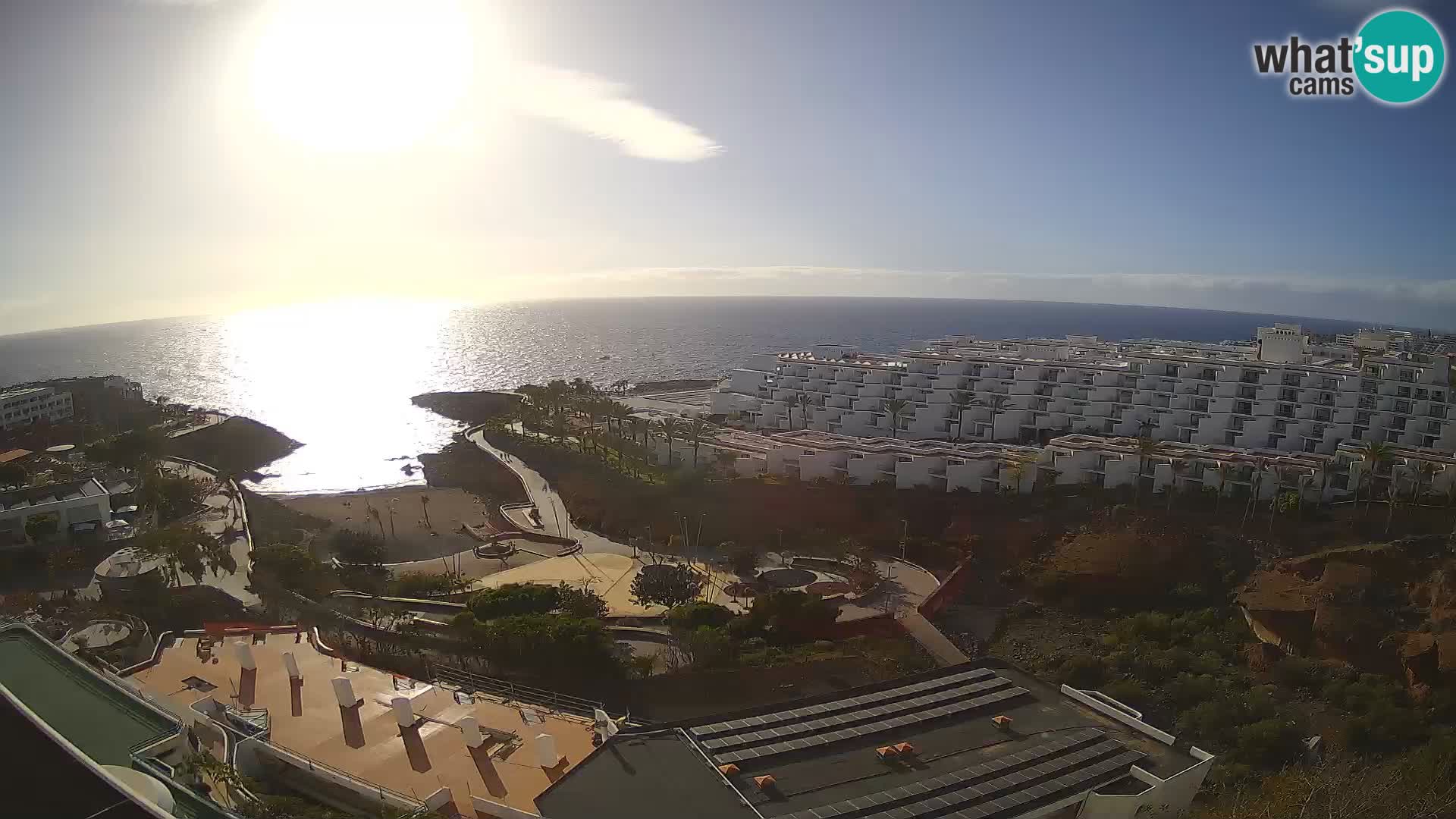 Live webcam Playa de Las Galgas – Playa Paraiso – La Gomera island – Adeje – Tenerife