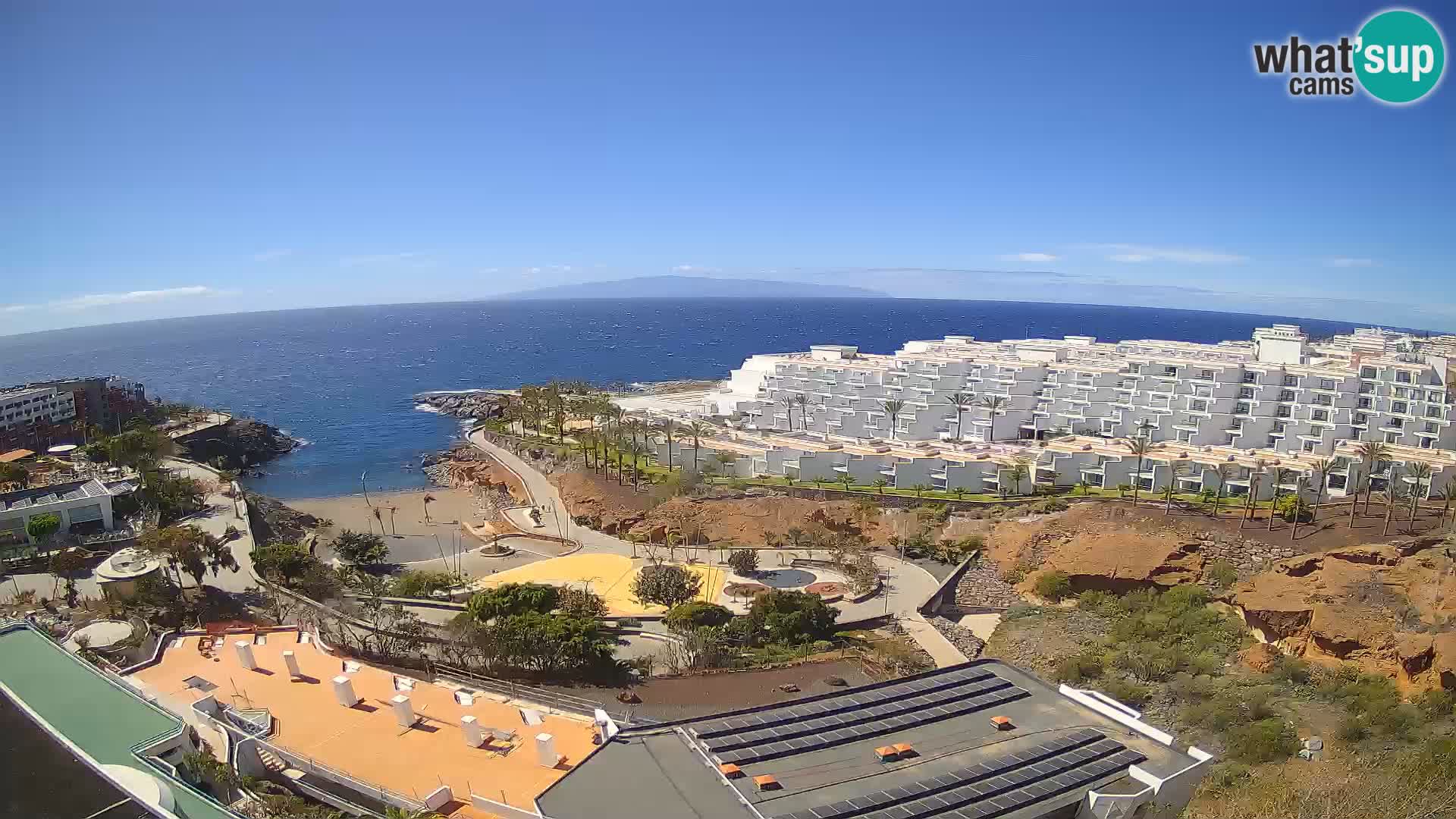 Spletna kamera v živo Las Galgas plaža – Playa Paraiso – otok La Gomera – Costa Adeje – Tenerife