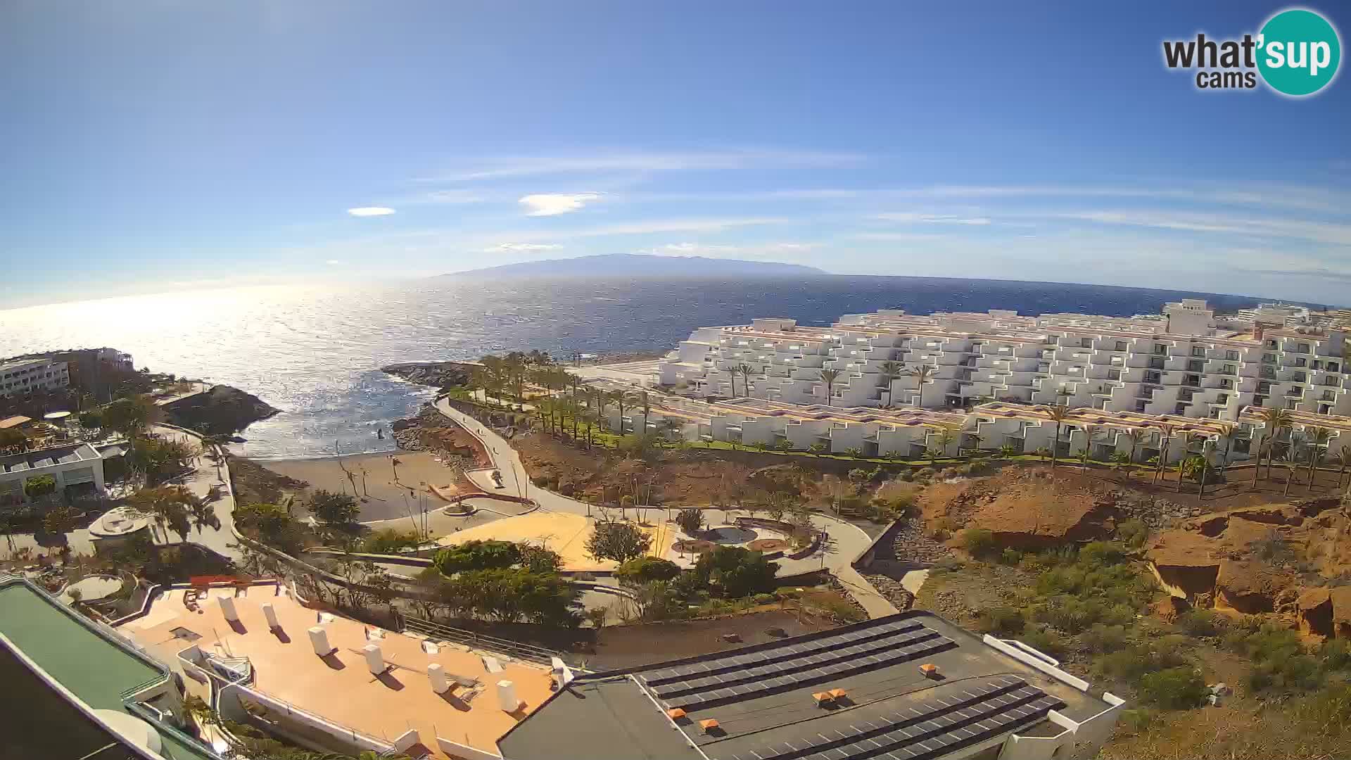 Web kamera uživo Playa de Las Galgas – Playa Paraiso – otok La Gomera – Costa Adeje – Tenerife