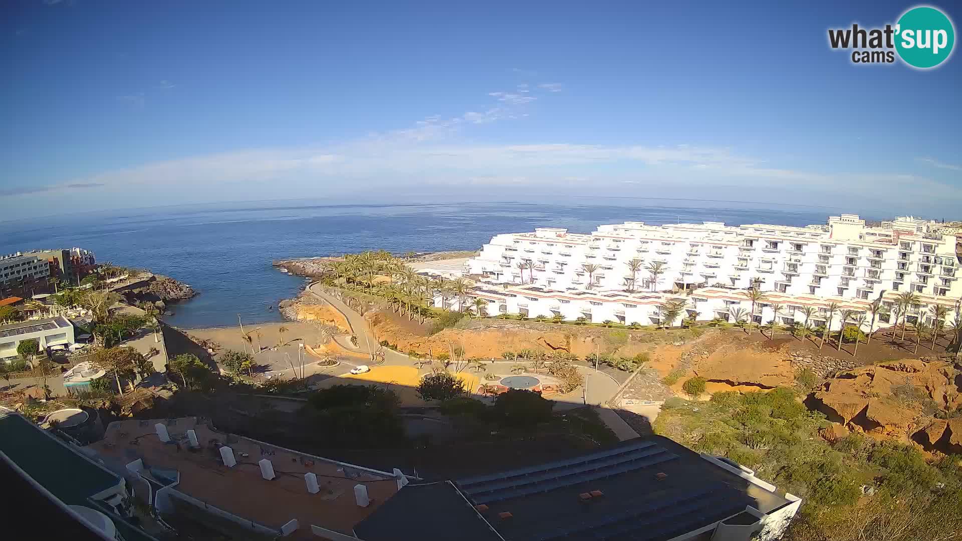 Spletna kamera v živo Las Galgas plaža – Playa Paraiso – otok La Gomera – Costa Adeje – Tenerife