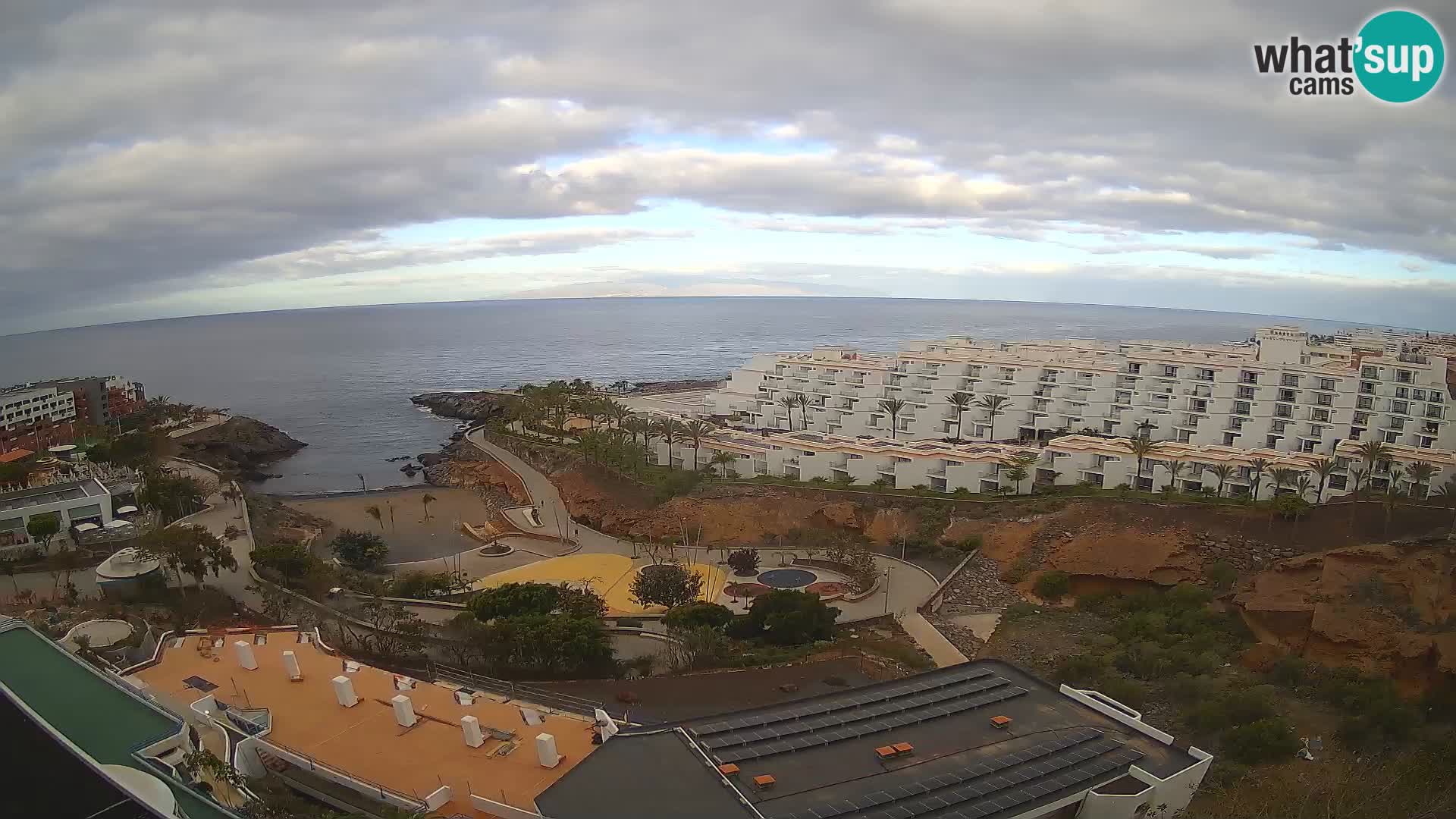 Live webcam Playa de Las Galgas – Playa Paraiso – La Gomera island – Adeje – Tenerife