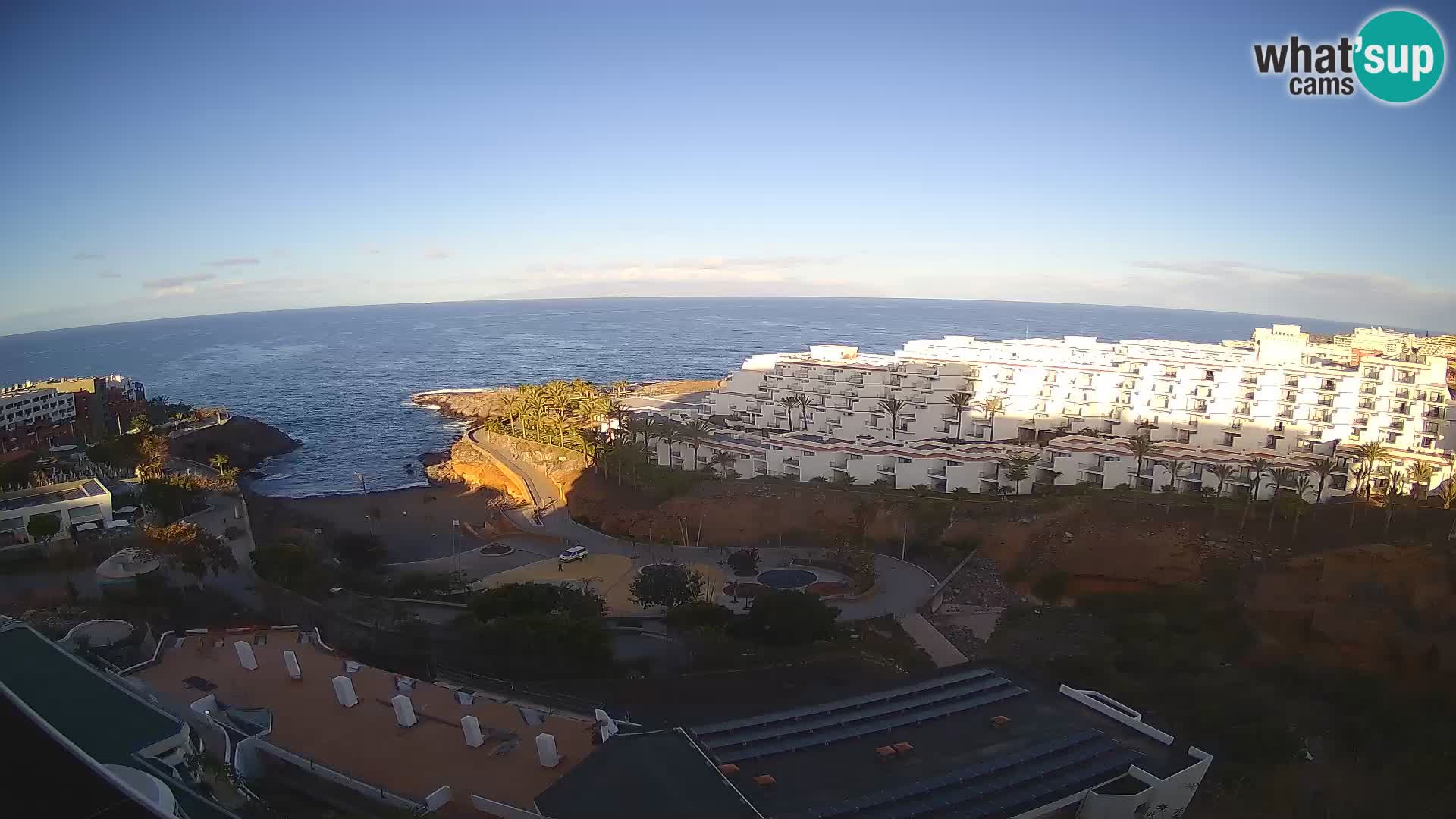 Live webcam Playa de Las Galgas – Playa Paraiso – La Gomera island – Adeje – Tenerife