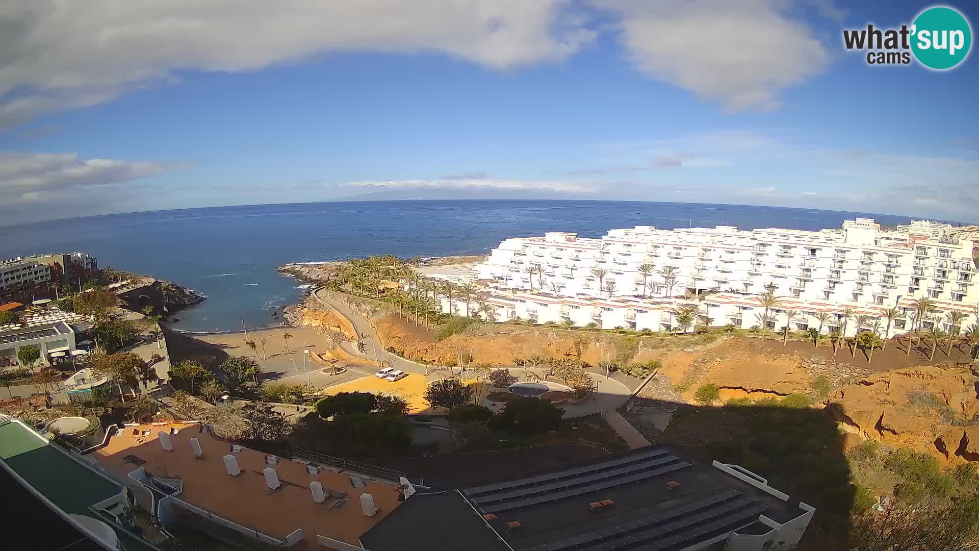 Live webcam Playa de Las Galgas – Playa Paraiso – La Gomera island – Adeje – Tenerife