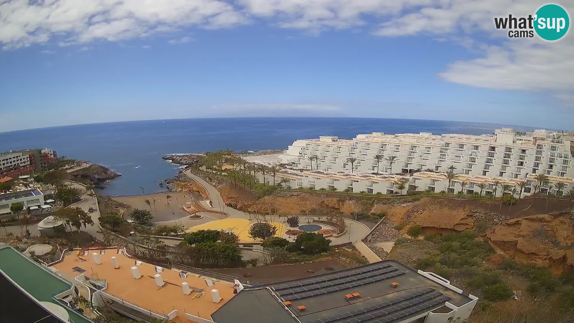 Live webcam Playa de Las Galgas – Playa Paraiso – La Gomera island – Adeje – Tenerife