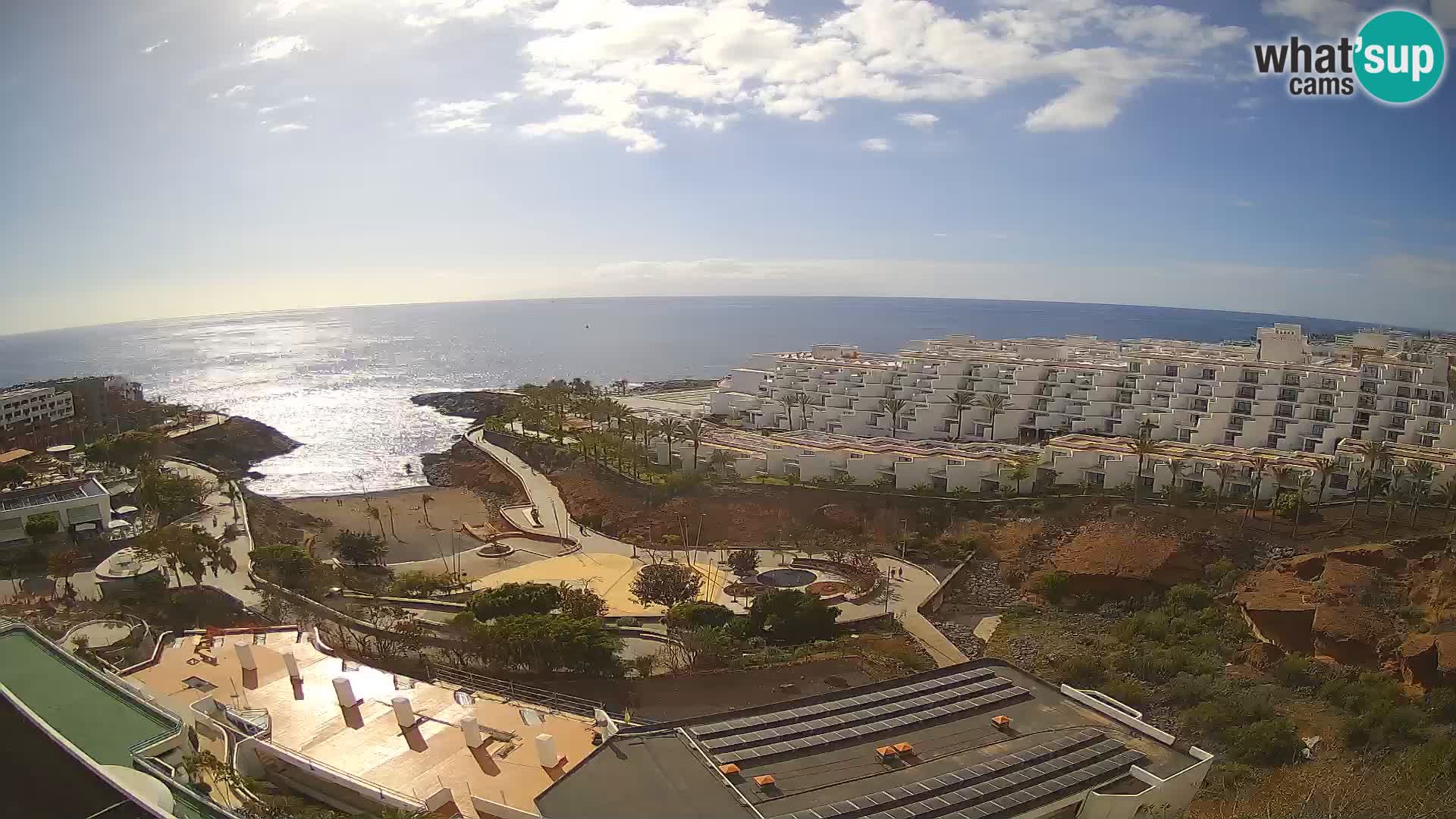 Live webcam Playa de Las Galgas – Playa Paraiso – La Gomera island – Adeje – Tenerife