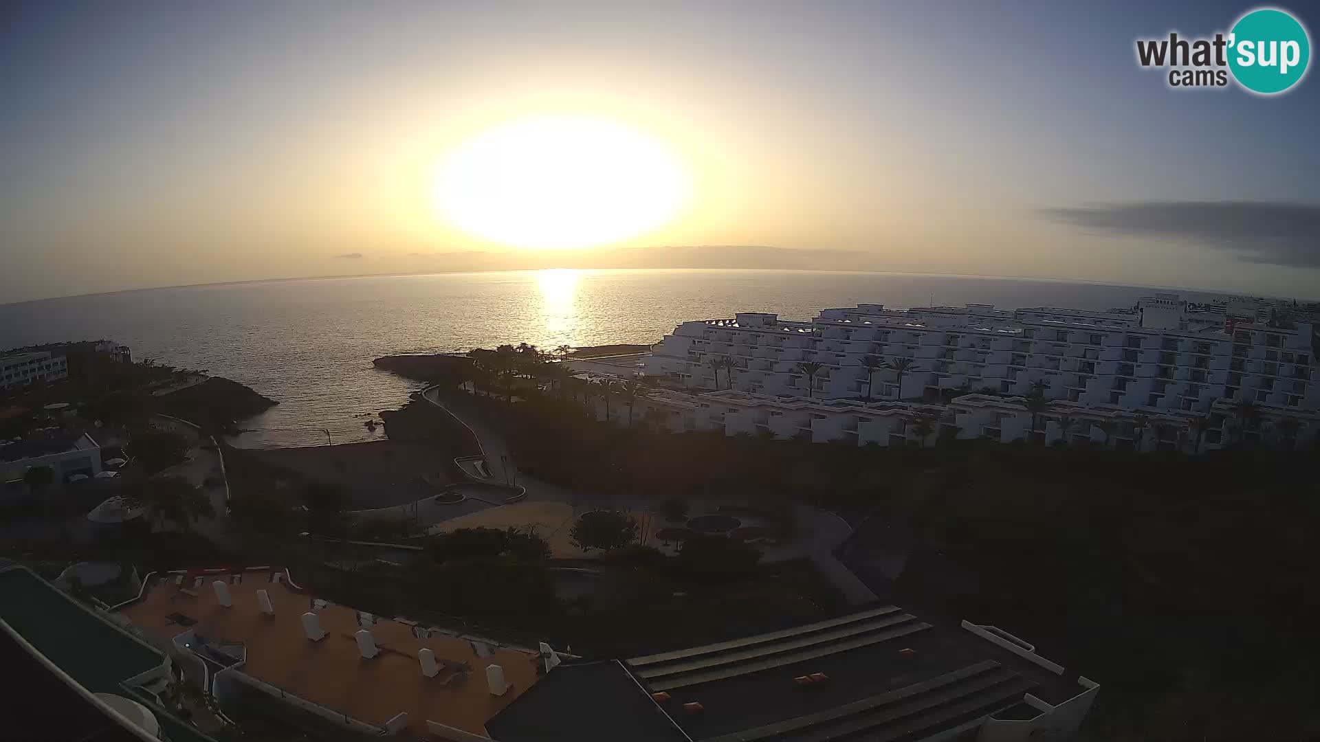 Live webcam Playa de Las Galgas – Playa Paraiso – La Gomera island – Adeje – Tenerife