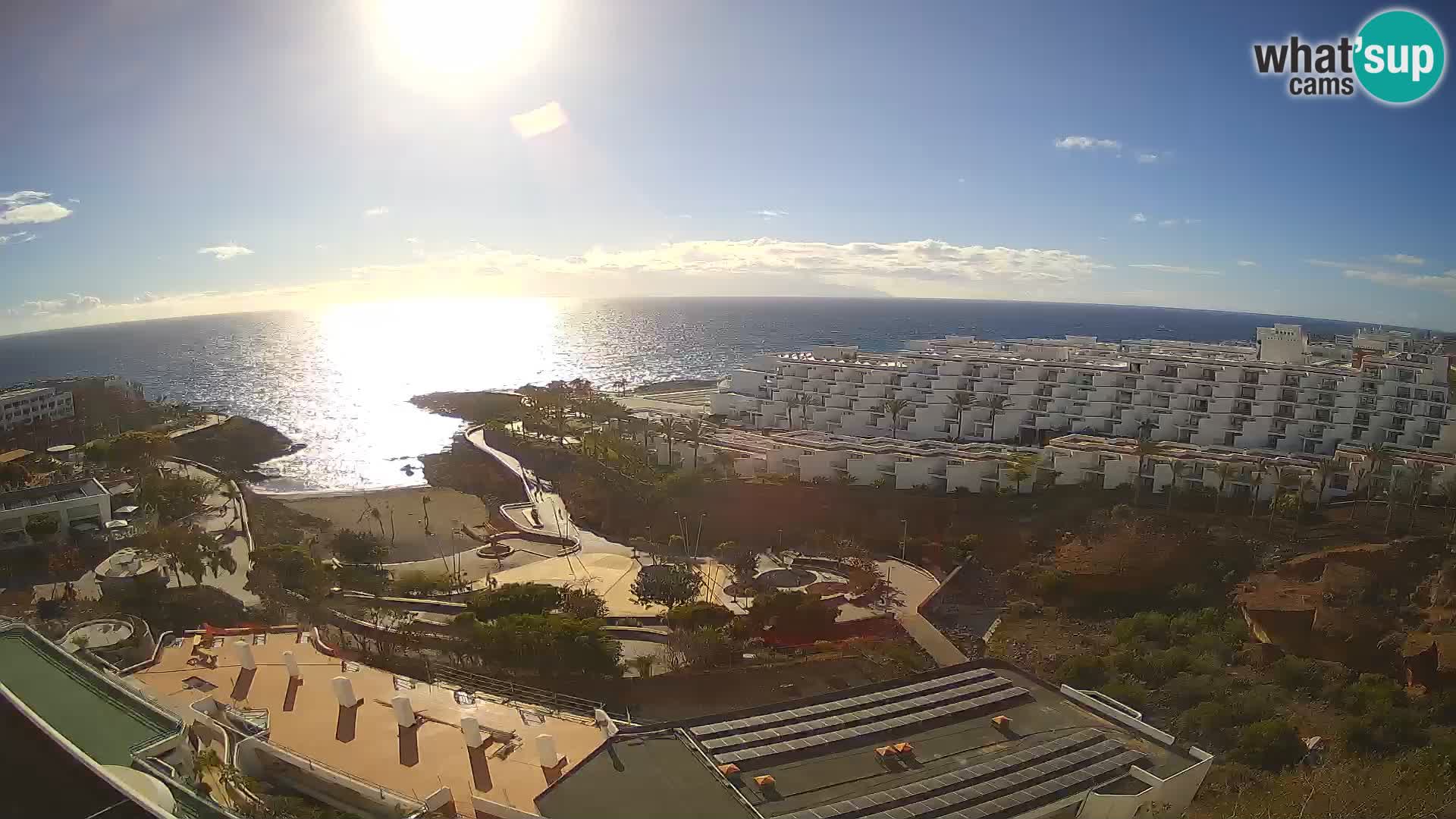 Live webcam Playa de Las Galgas – Playa Paraiso – La Gomera island – Adeje – Tenerife