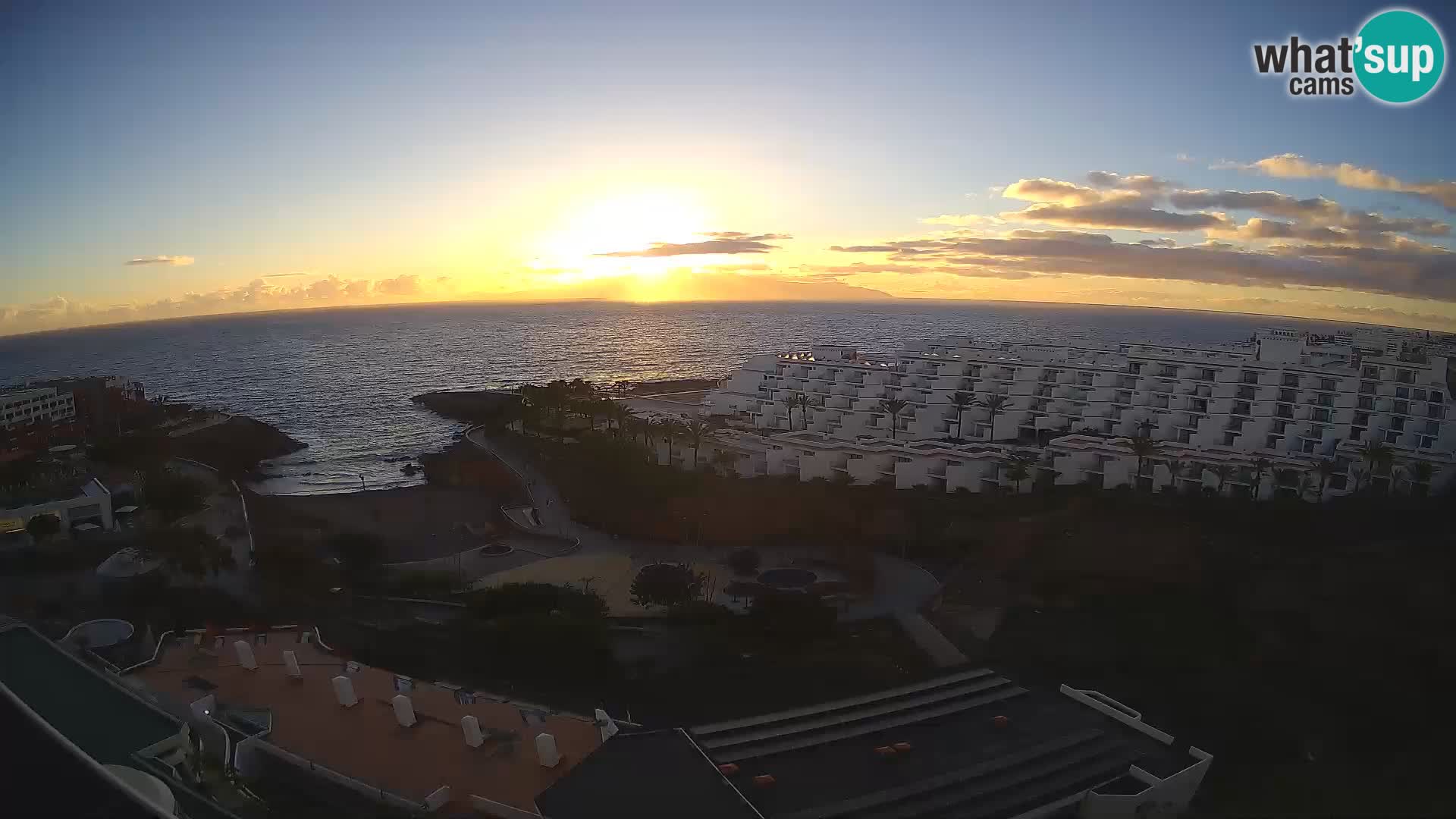 Live webcam Playa de Las Galgas – Playa Paraiso – La Gomera island – Adeje – Tenerife