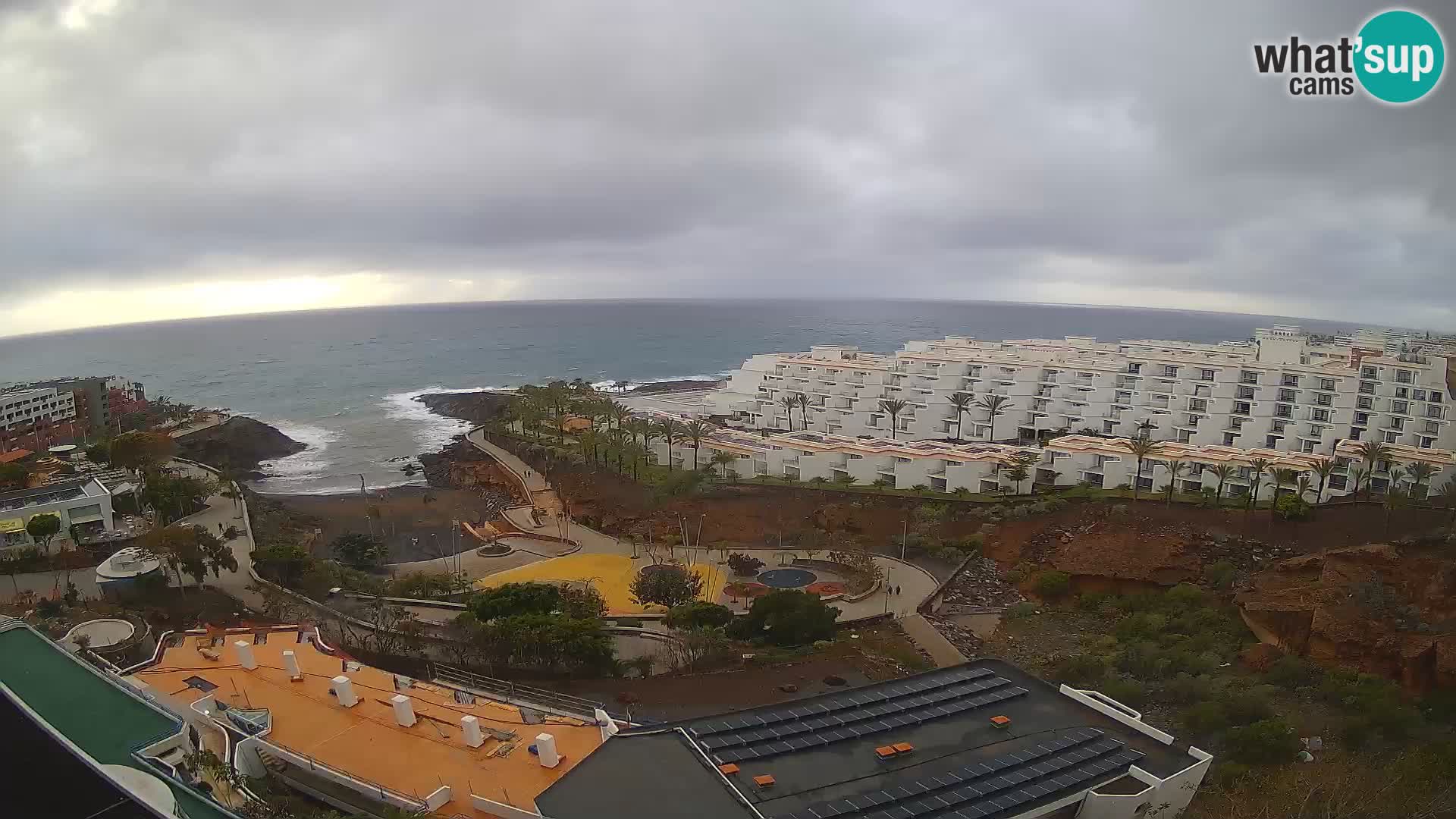 Live webcam Playa de Las Galgas – Playa Paraiso – La Gomera island – Adeje – Tenerife