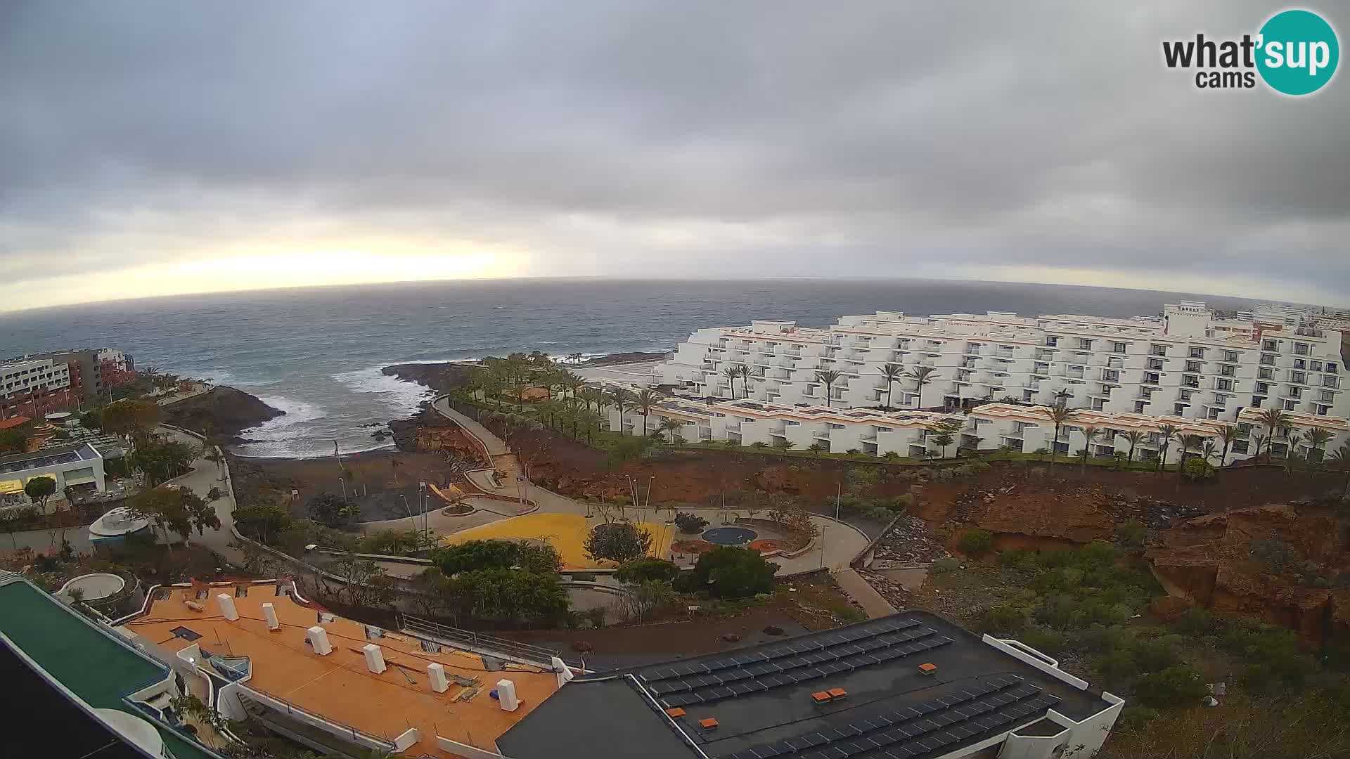Live webcam Playa de Las Galgas – Playa Paraiso – La Gomera island – Adeje – Tenerife