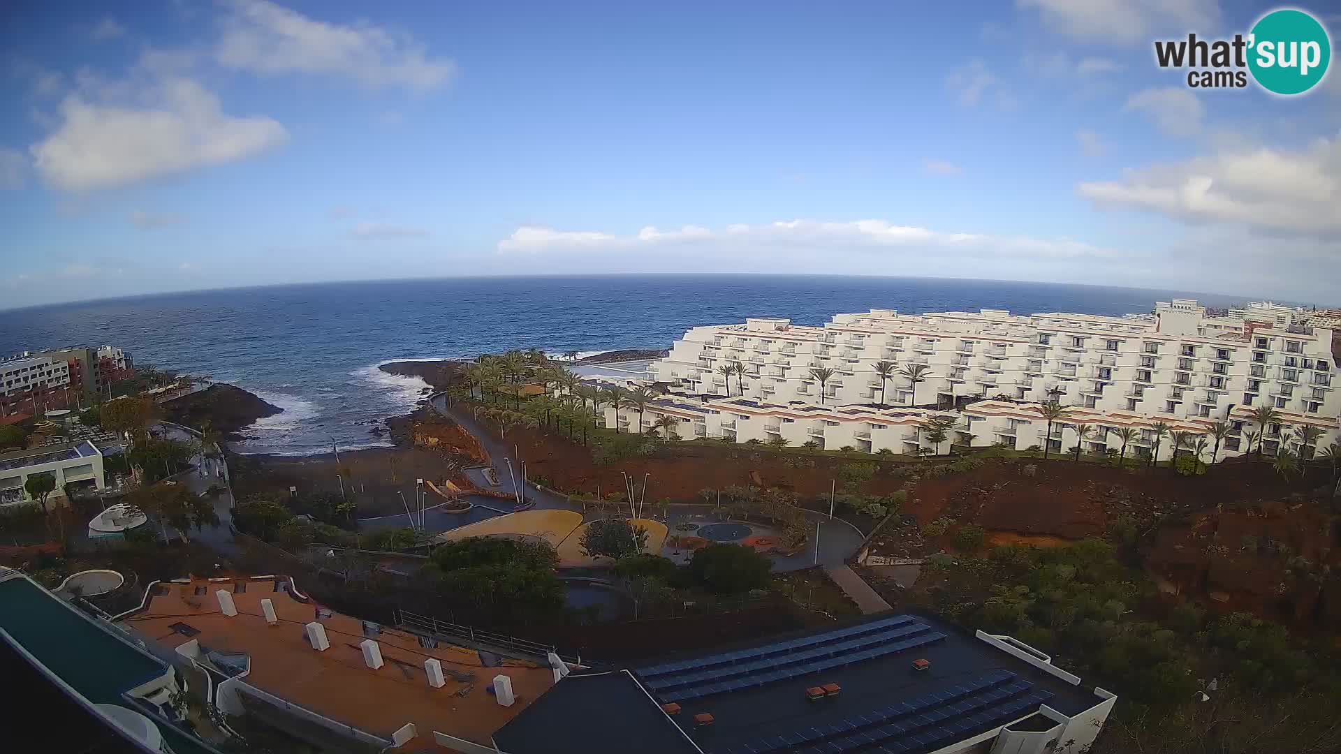 Live webcam Playa de Las Galgas – Playa Paraiso – La Gomera island – Adeje – Tenerife