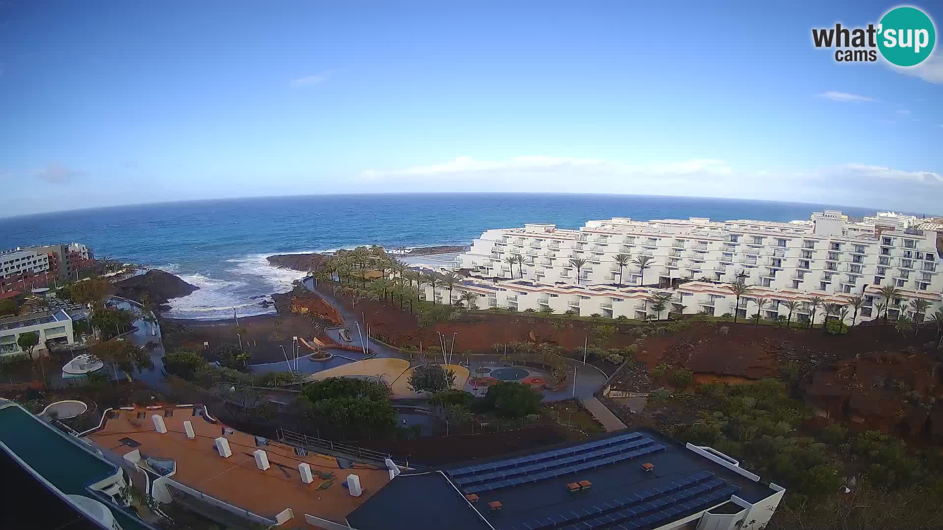 Live webcam Playa de Las Galgas – Playa Paraiso – La Gomera island – Adeje – Tenerife